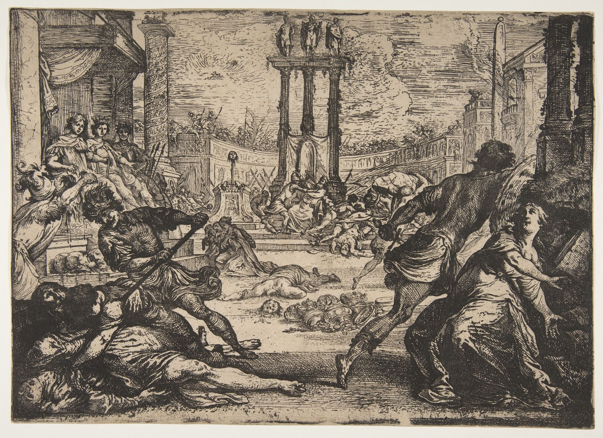 A Massacre by the Triumvirate by Claude Vignon