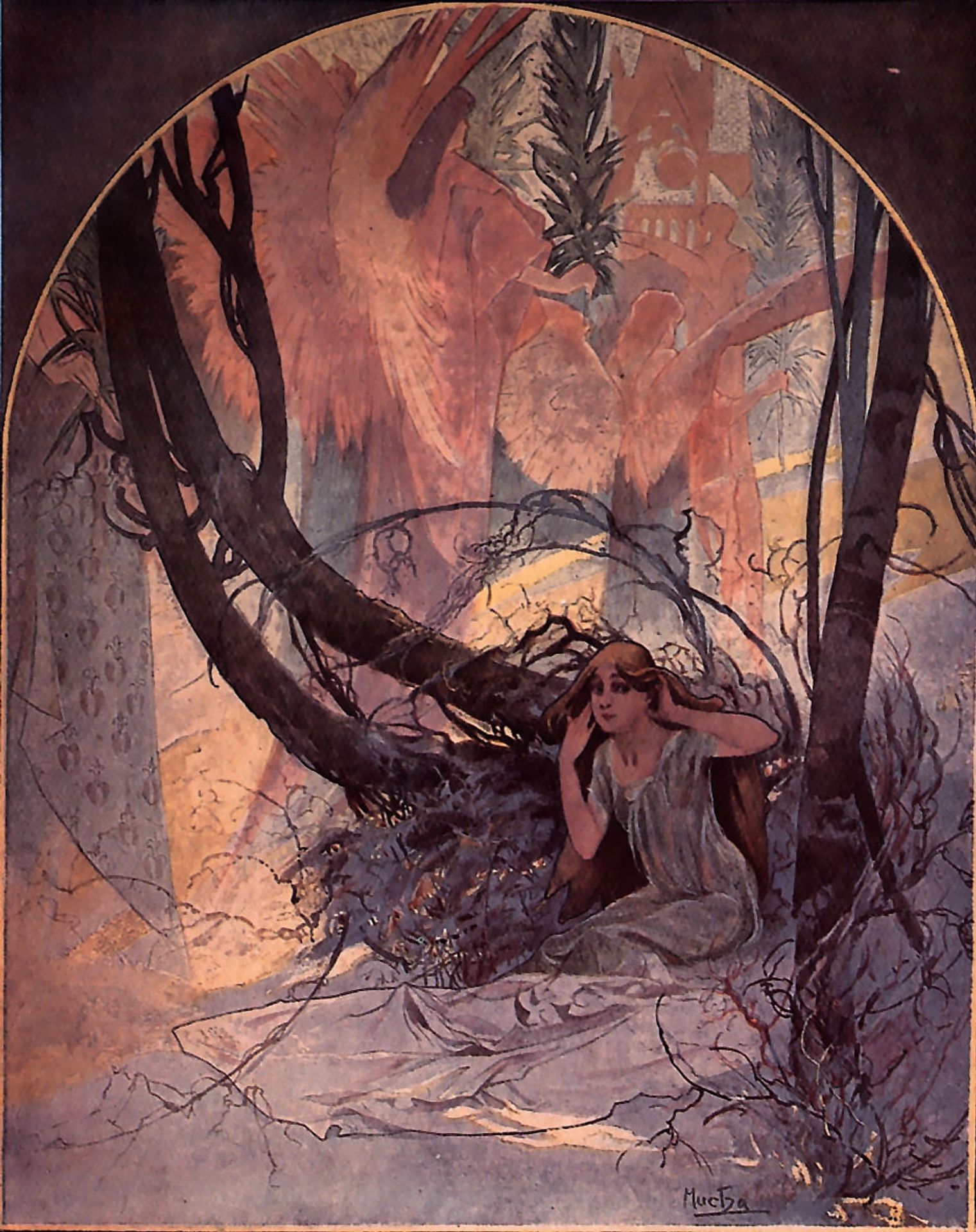 Easter Chimes Awaken Nature by Alphonse Mucha