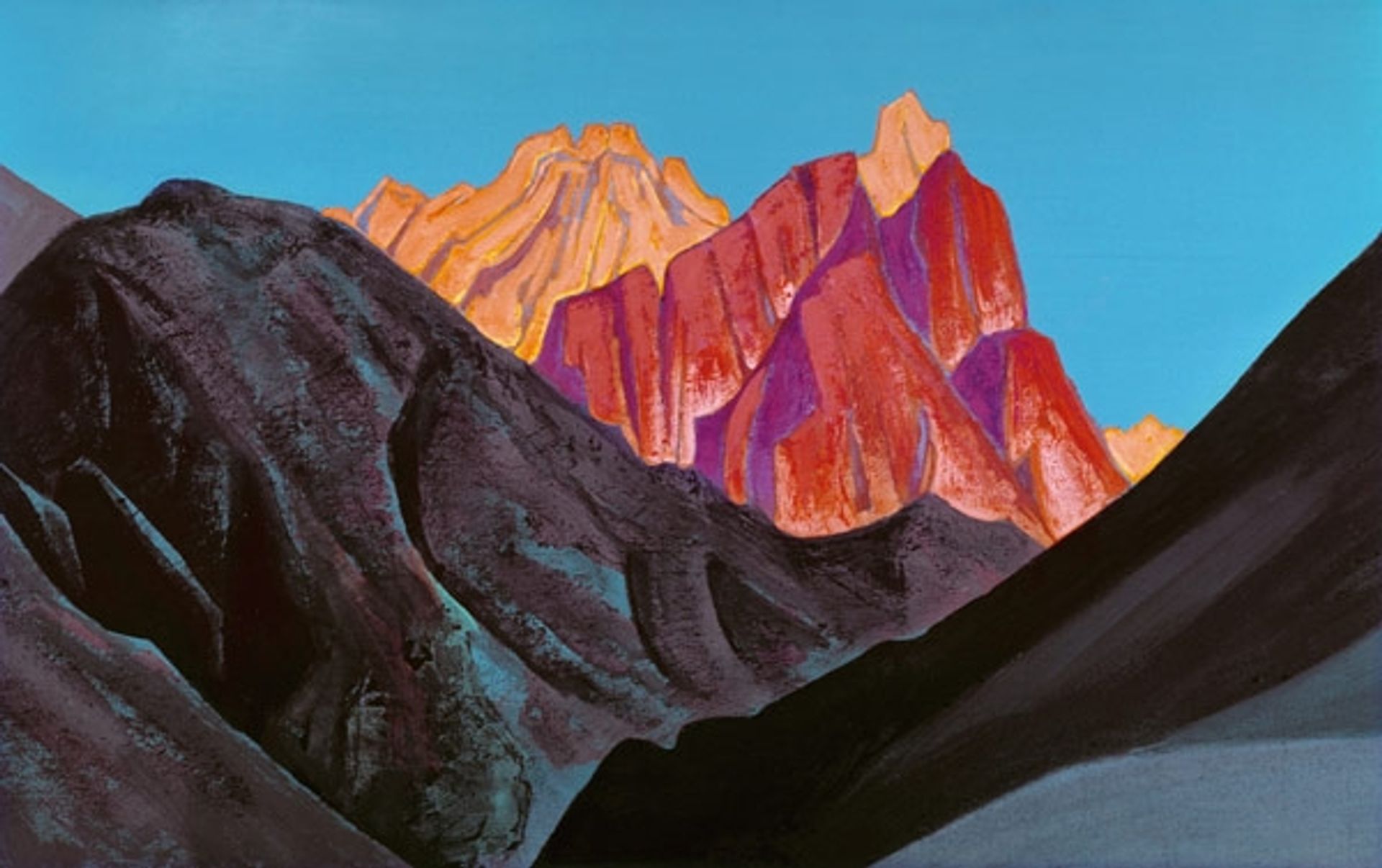 Sunset by Nicholas Roerich