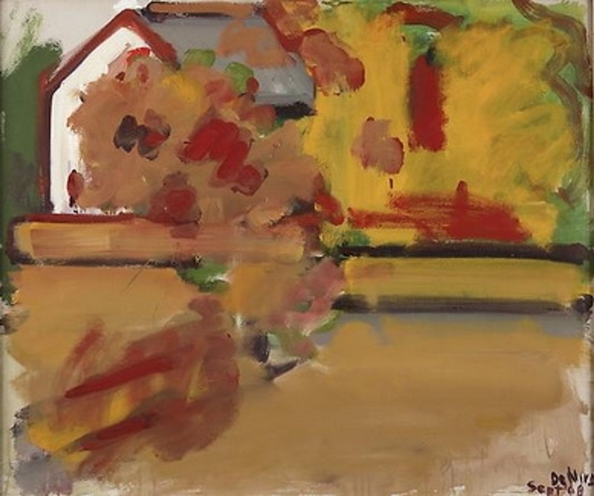 Autumn Landscape with House by Robert De Niro, Sr.