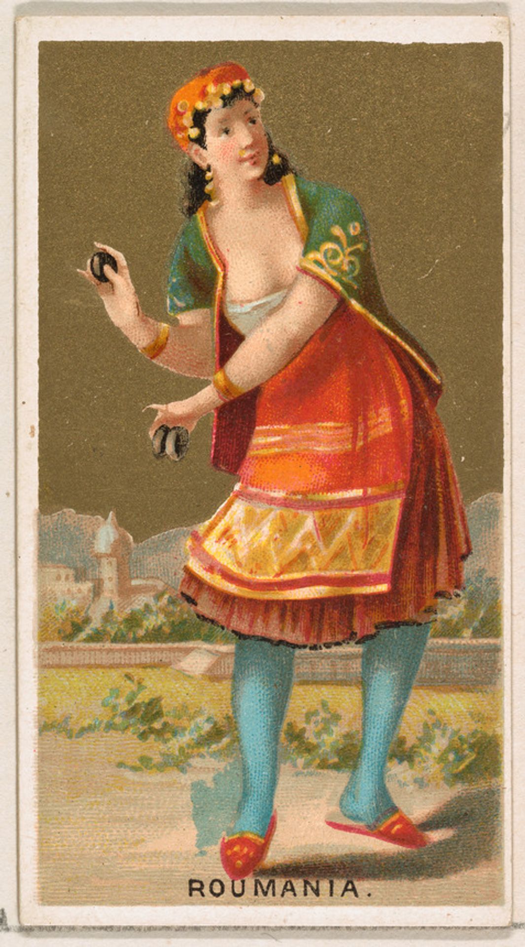 Roumania, from the Dancing Girls of the World series (N185) issued by Wm. S. Kimball & Co. by William S. Kimball & Company