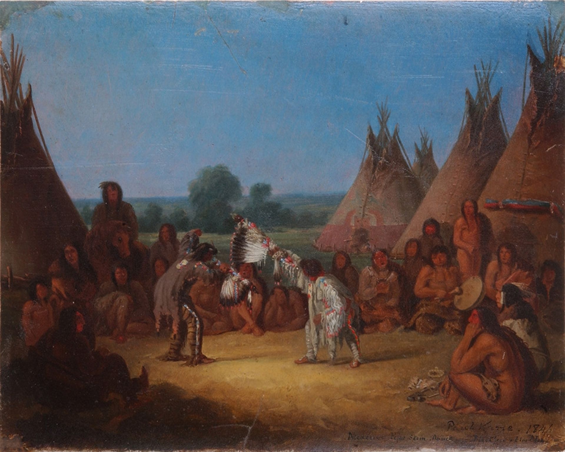 Medicine Pipe Stem Dance by Paul Kane