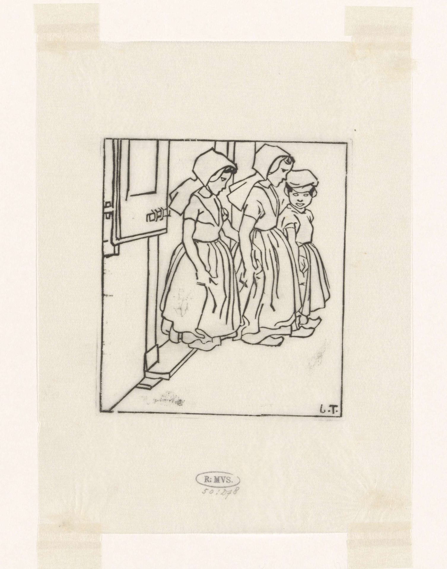Drie Zeeuwse kinderen by Jan Toorop