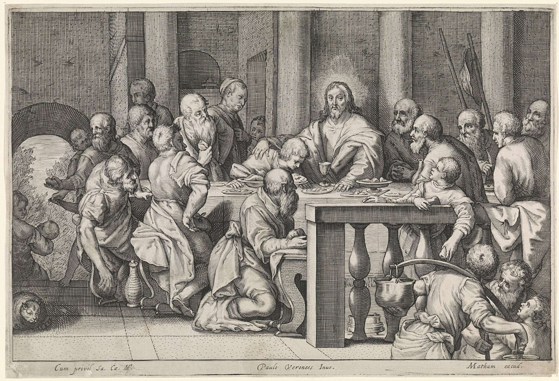 Laatste Avondmaal by Jacob Matham