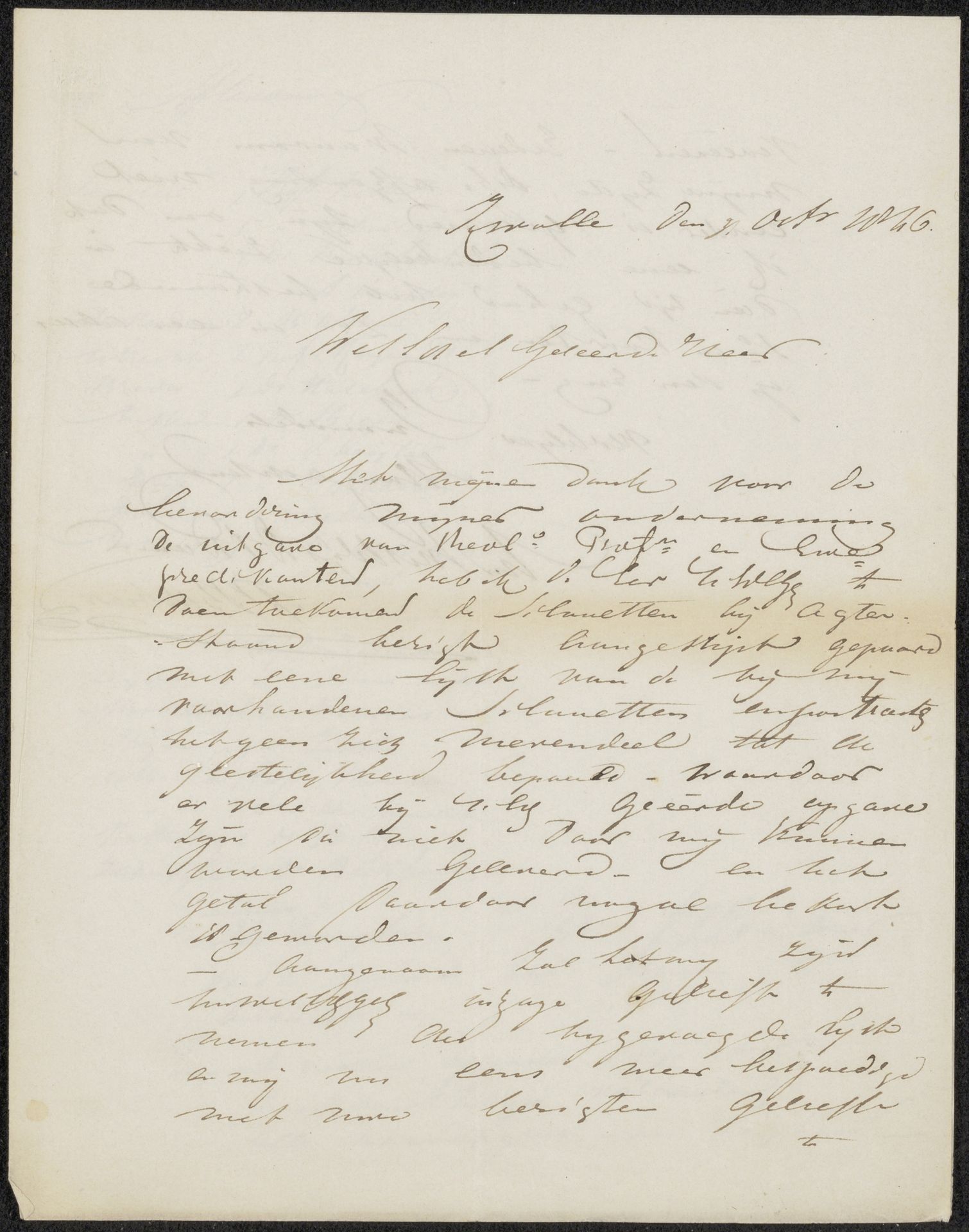 Brief aan anoniem by Pieter (IV) Barbiers