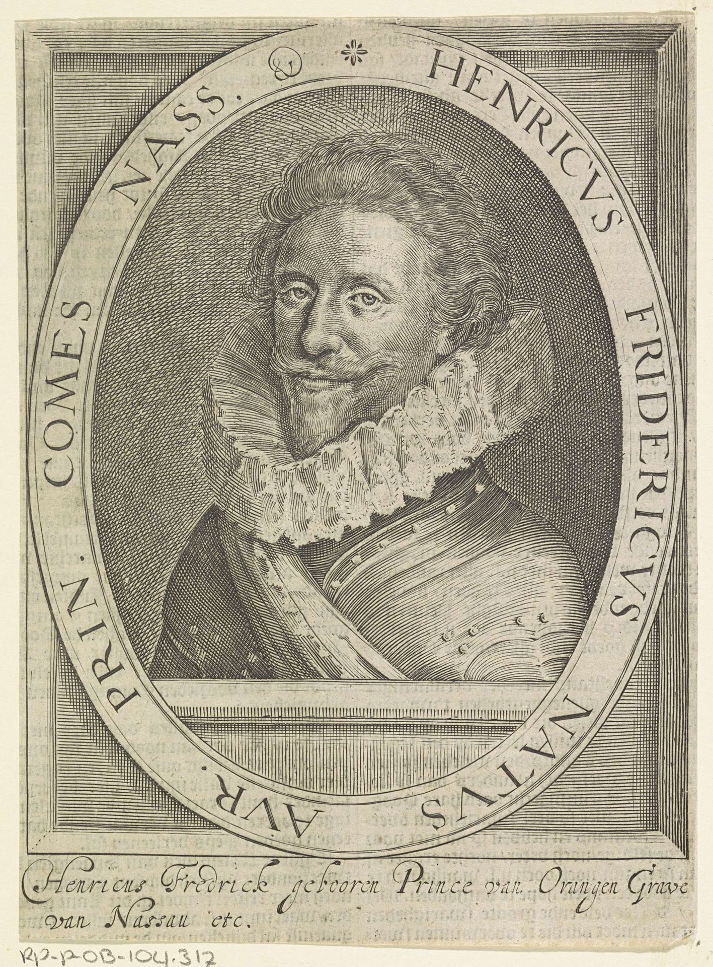 Portret van Frederik Hendrik, prins van Oranje by Anonymous