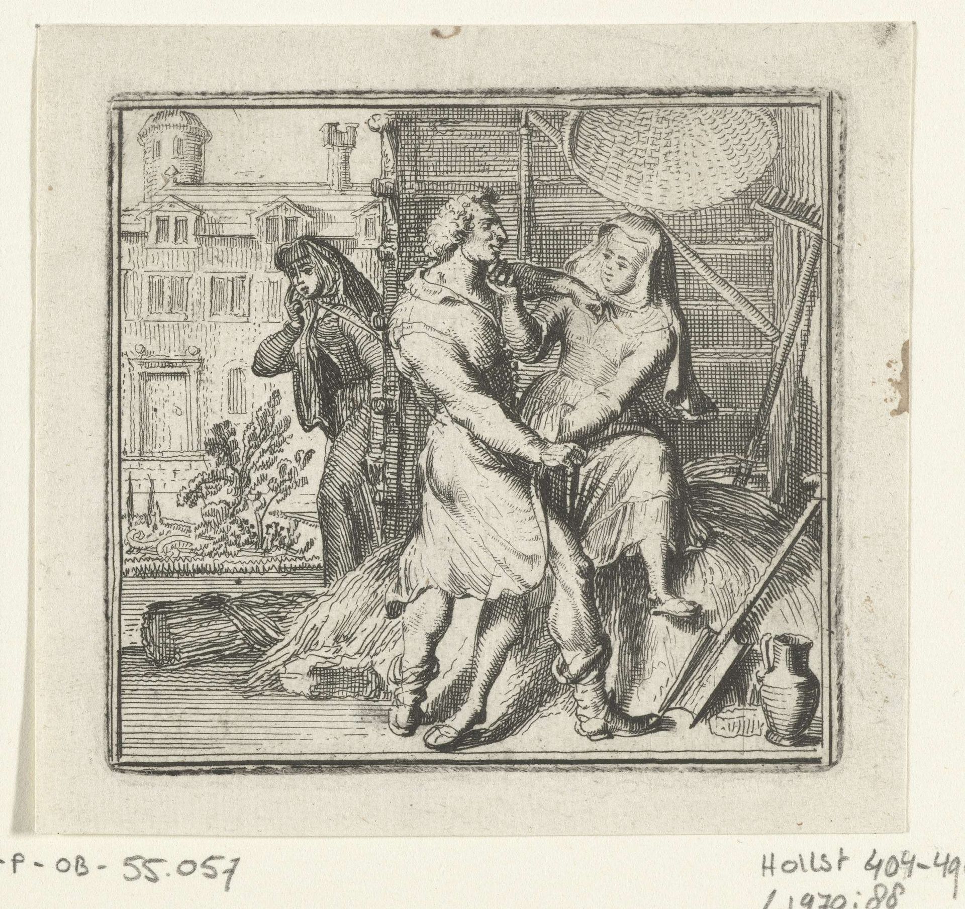 Illustratie voor de Decamerone van Boccaccio by Romeyn de Hooghe