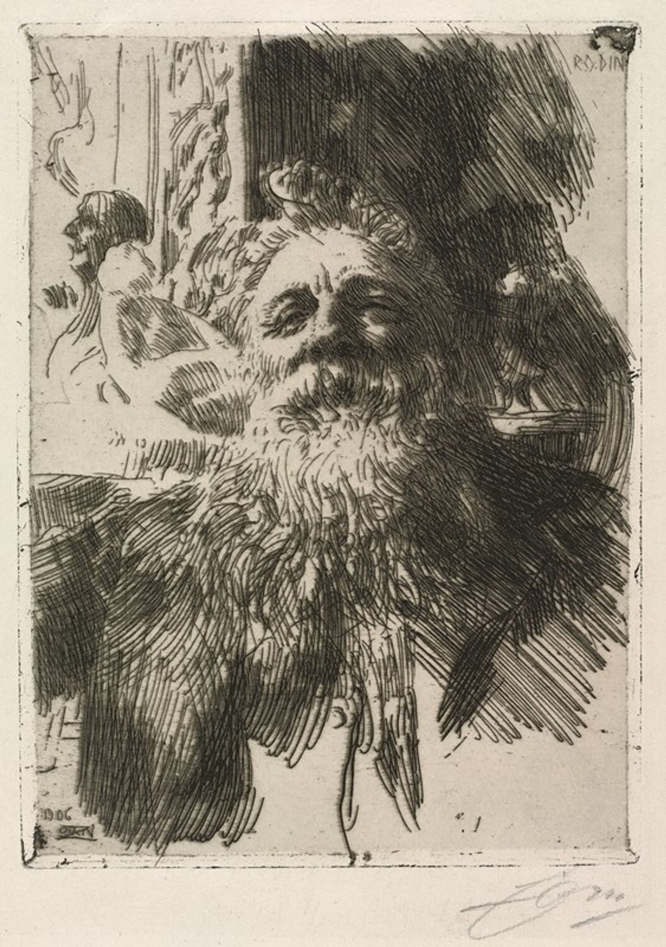 Auguste Rodin by Anders Zorn