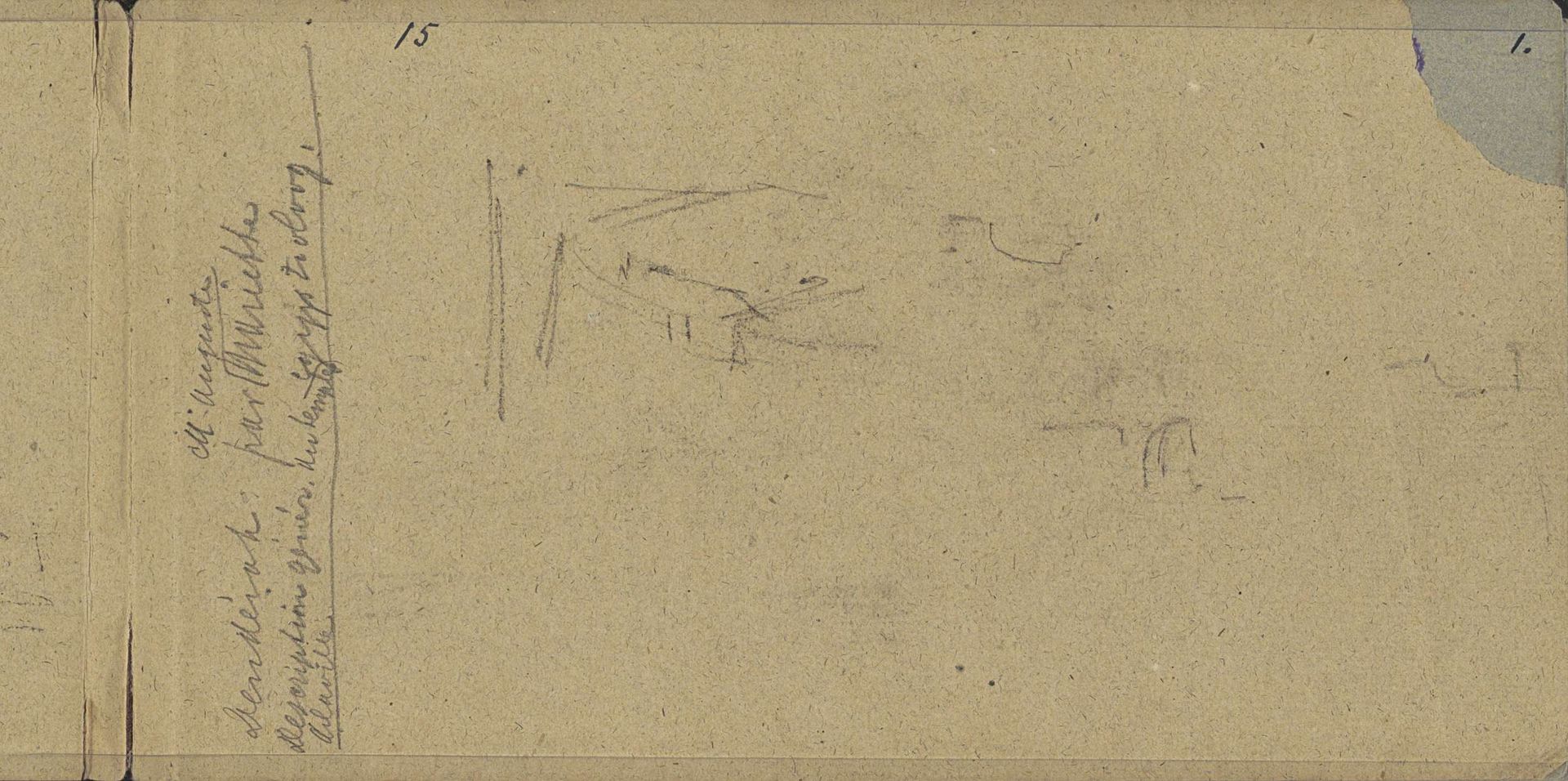 Studie, mogelijk van een boot by George Hendrik Breitner
