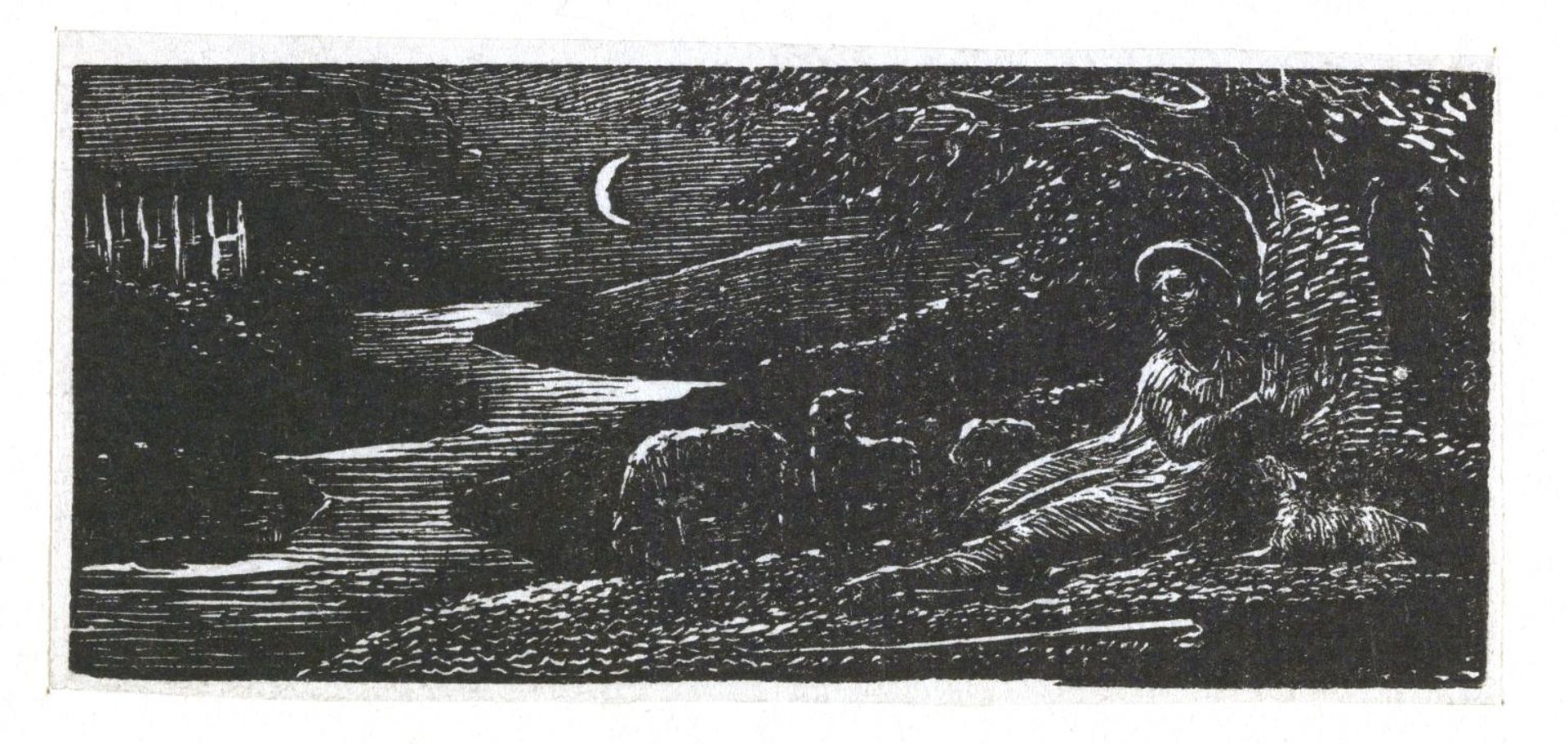 Colinet Rests by a Stream at Night by William Blake