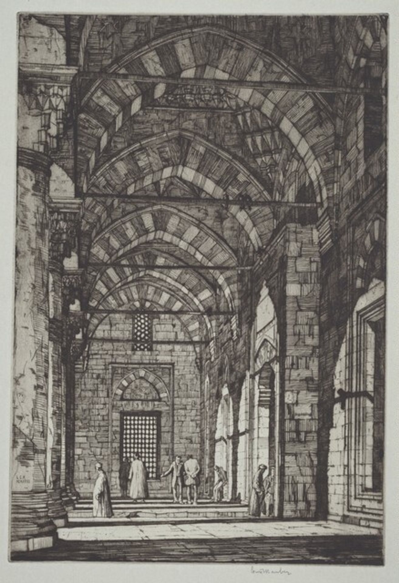 Mosque of Sultan Bayazid, Constantinople by Louis Conrad Rosenberg