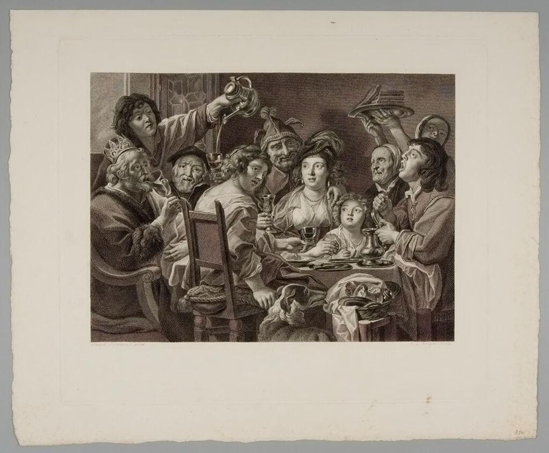 The King Drinks by Ephraim Gottlieb Krüger