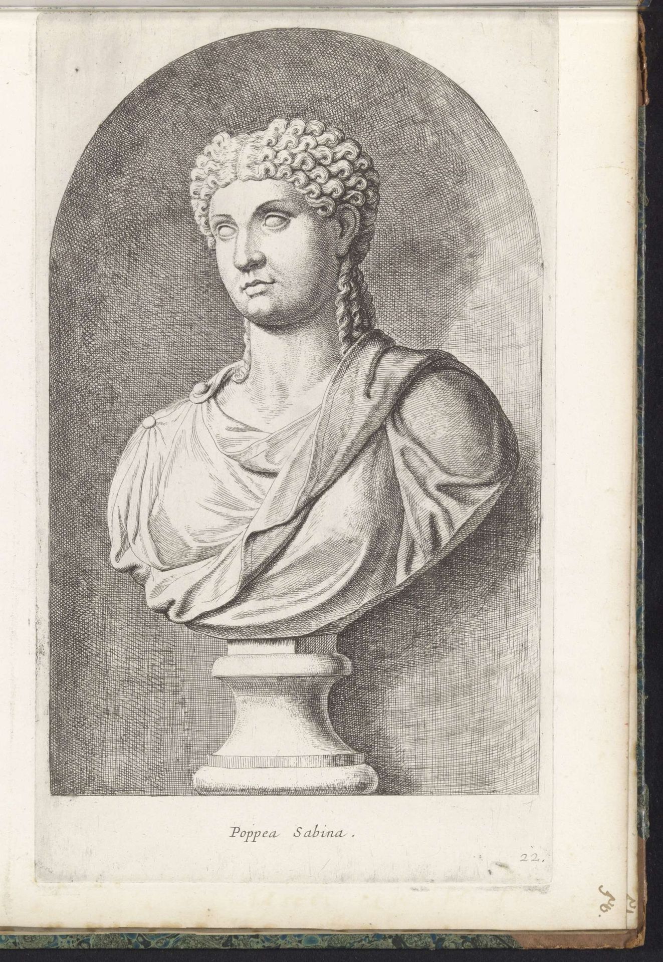 Buste van Poppaea Sabina by Hubert Quellinus