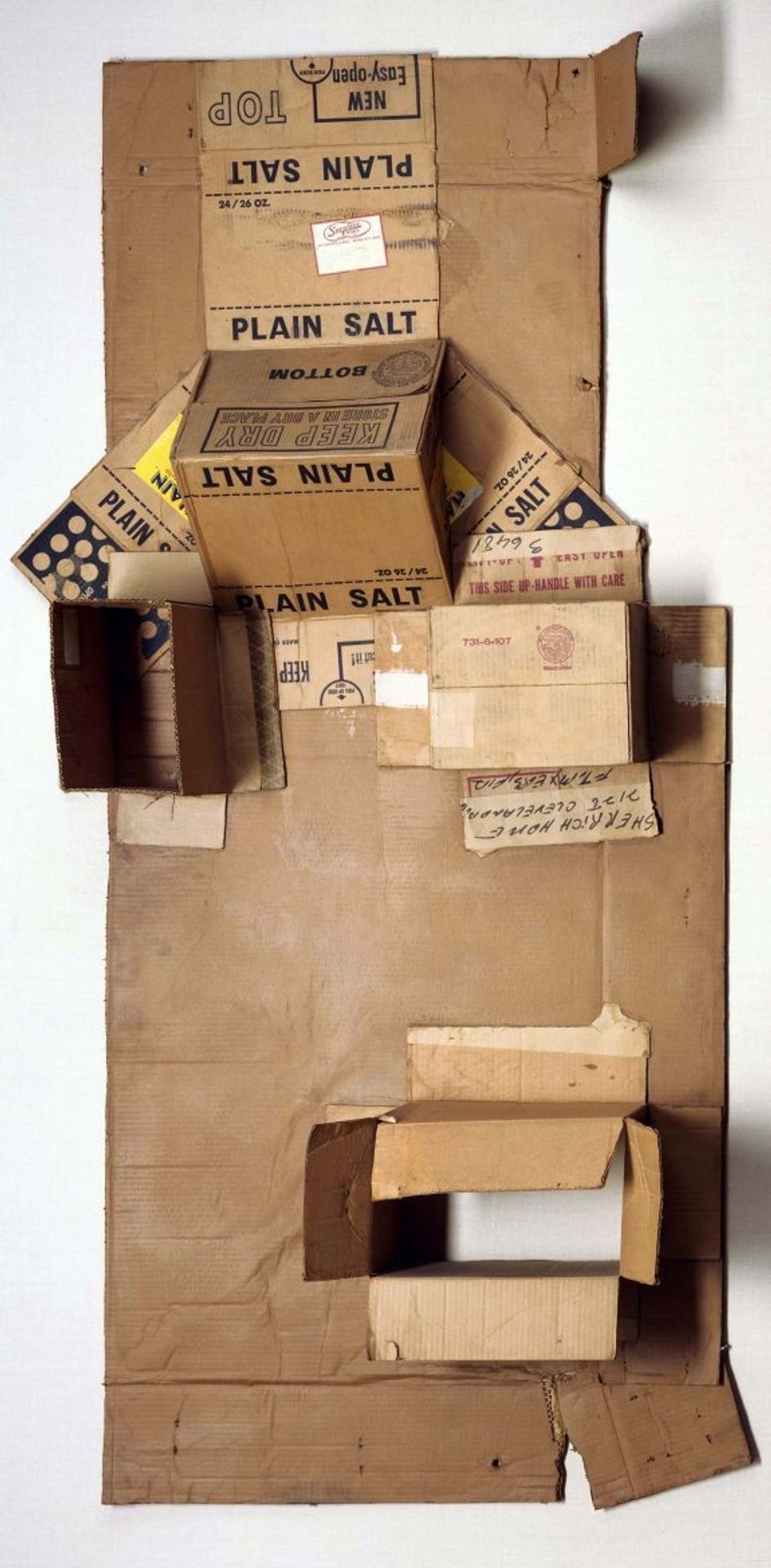 Plain Salt (Cardboard) by Robert Rauschenberg