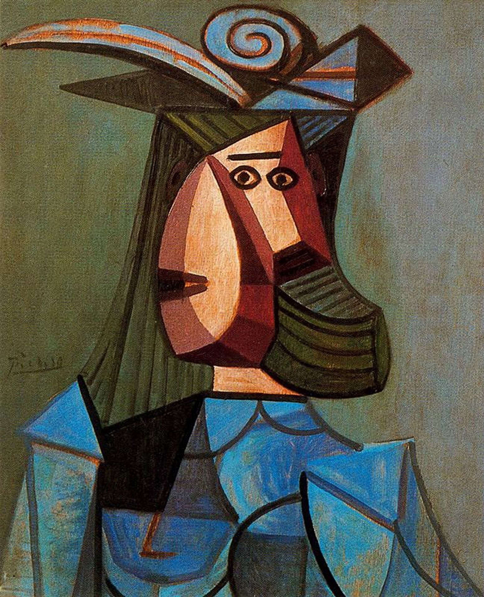 Portrait of woman (Dora Maar) by Pablo Picasso
