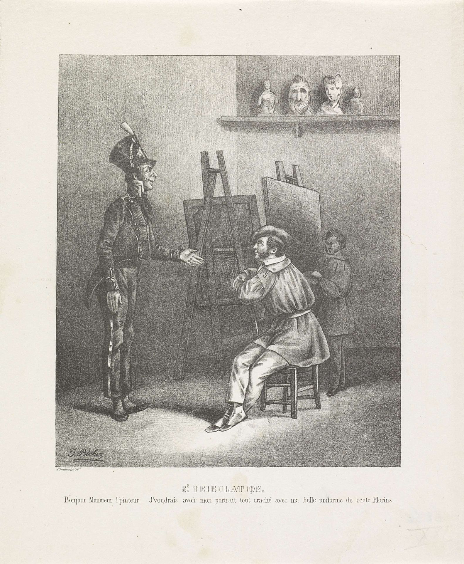 Achtste beproeving, 1828 by J. Richez