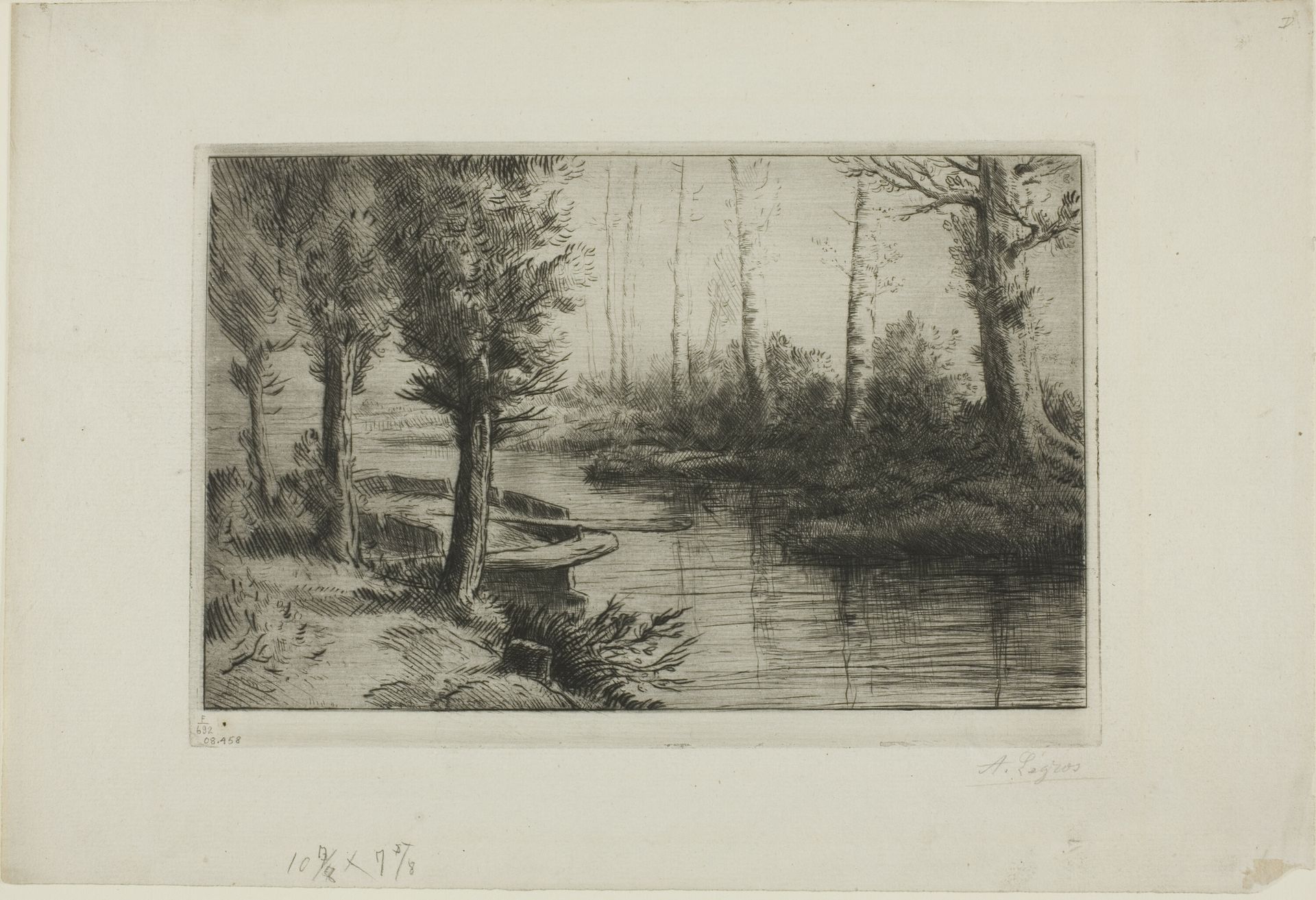 The Canal: Morning by Alphonse Legros