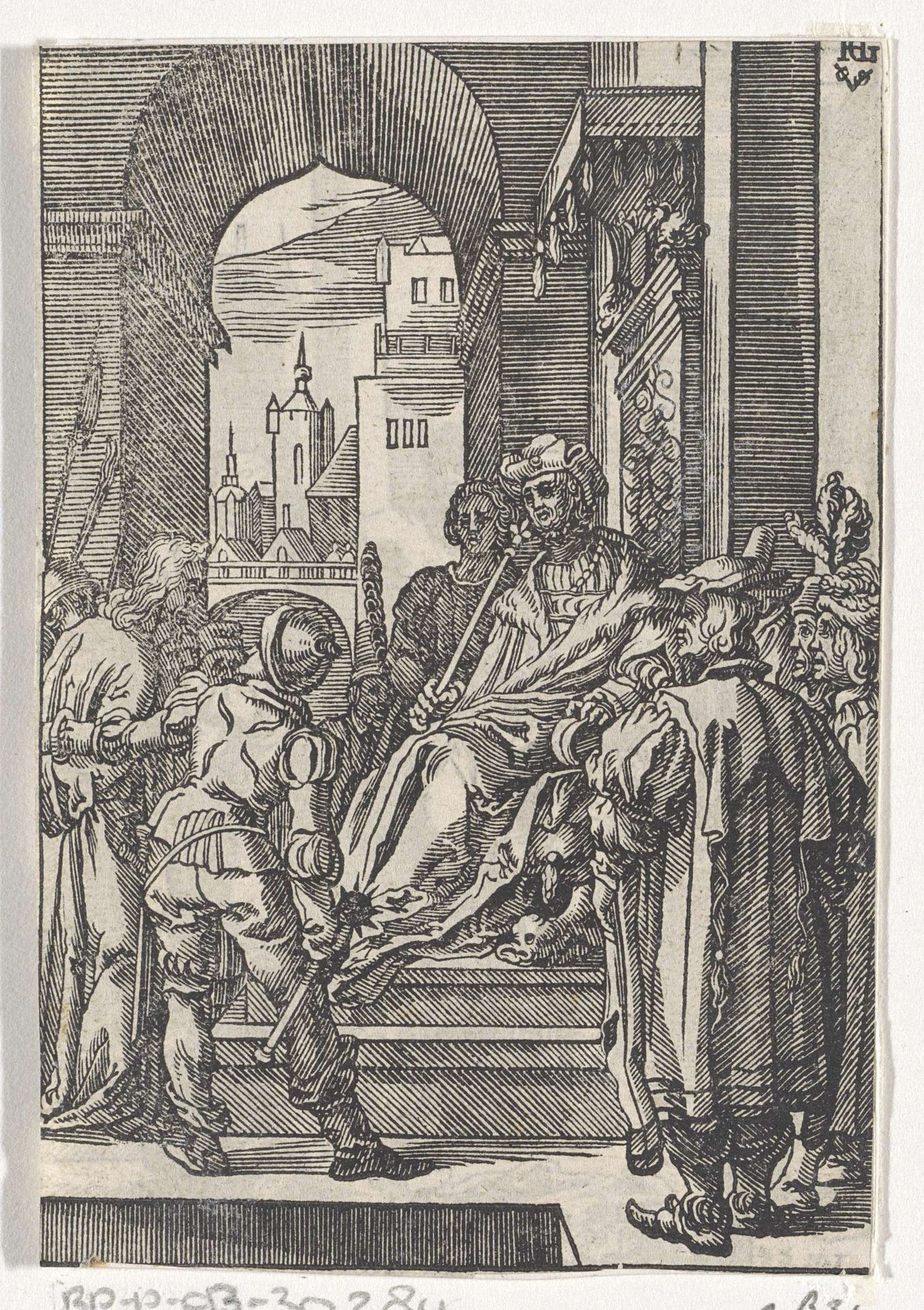Christus voor Pilatus by Christoffel van (II) Sichem