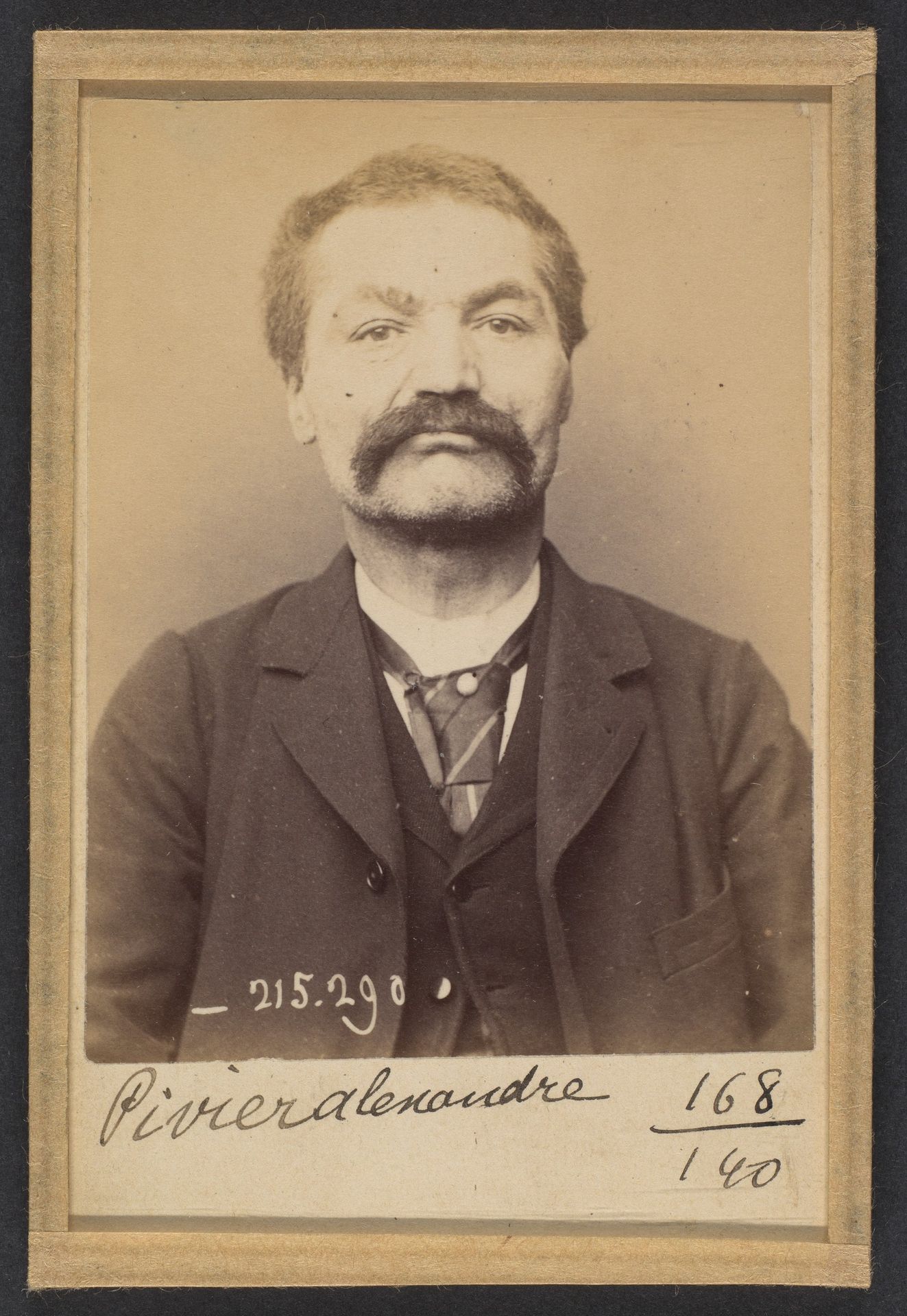 Pivier. Alexandre. 53 ans, né à Rochevan (Savoie). Tailleur d'habits. Anarchiste. 7/3/94. by Alphonse Bertillon