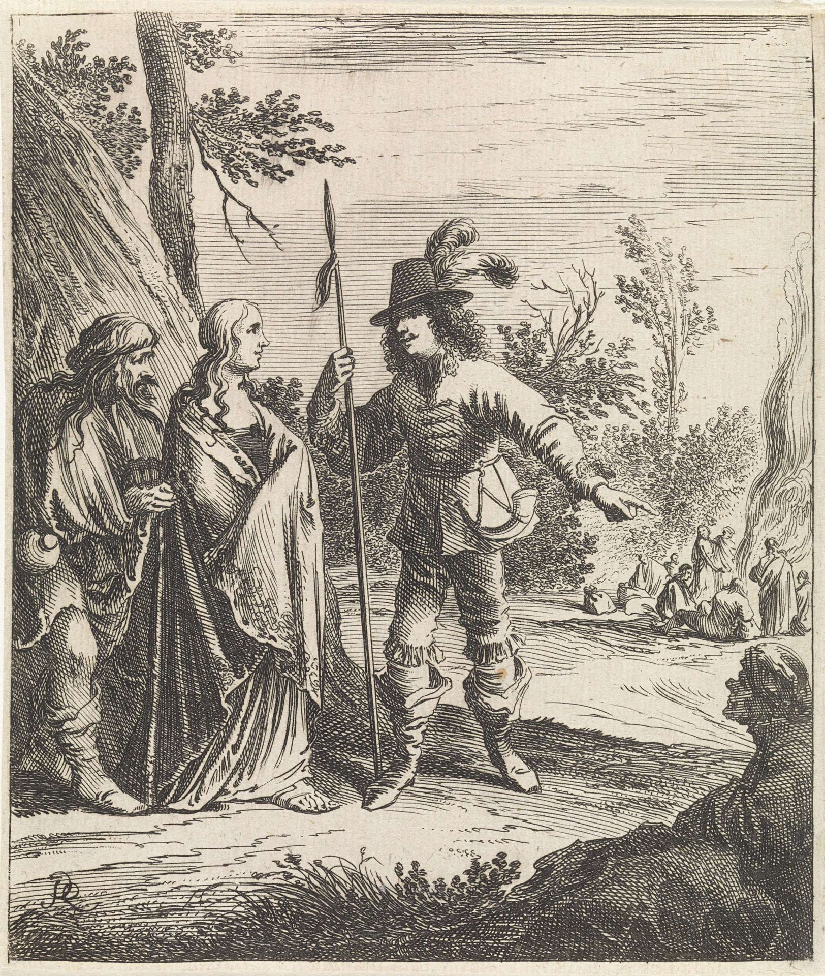 Konstance in gesprek met Don Jan by Pieter Nolpe