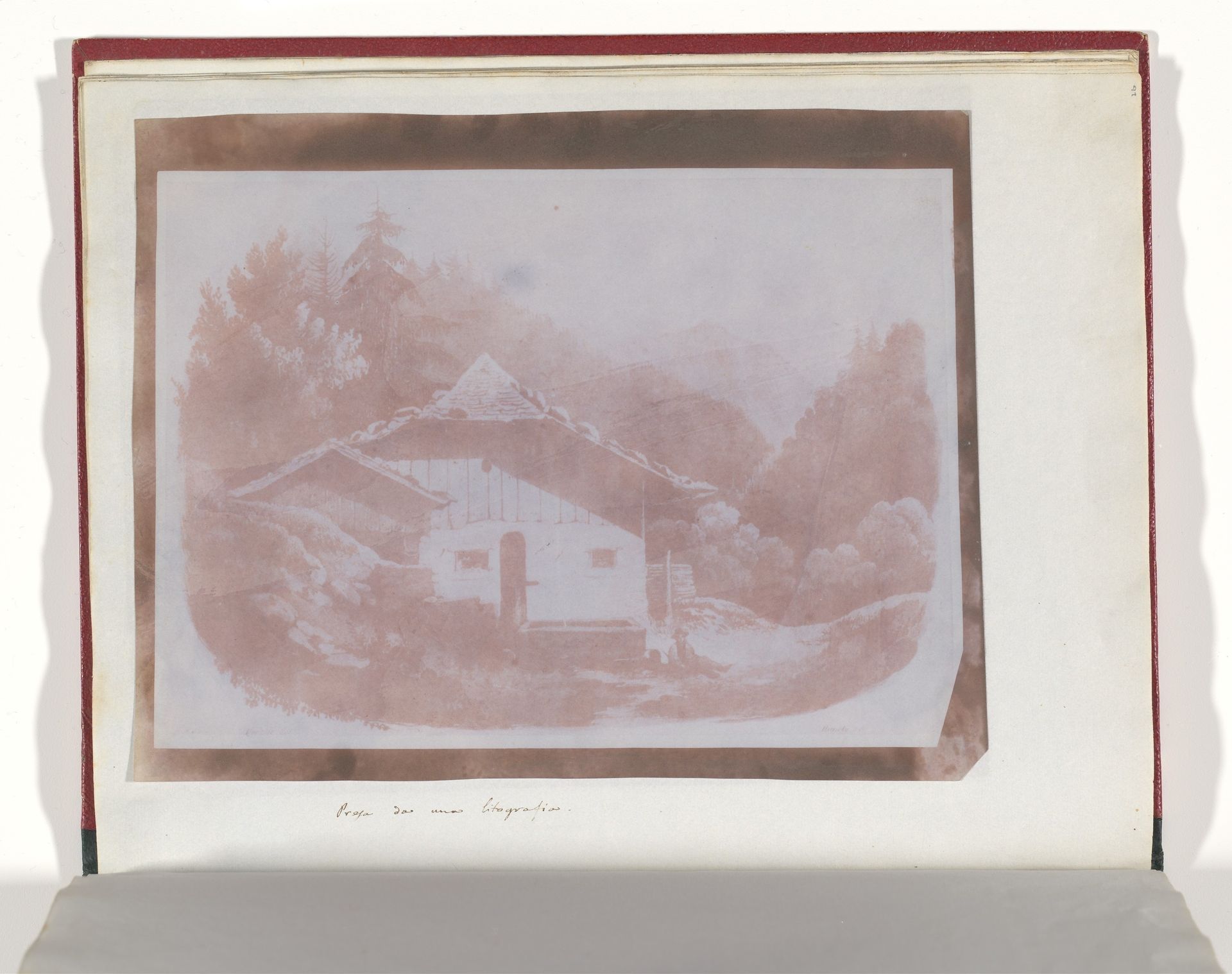 Presa da una litografia by William Henry Fox Talbot