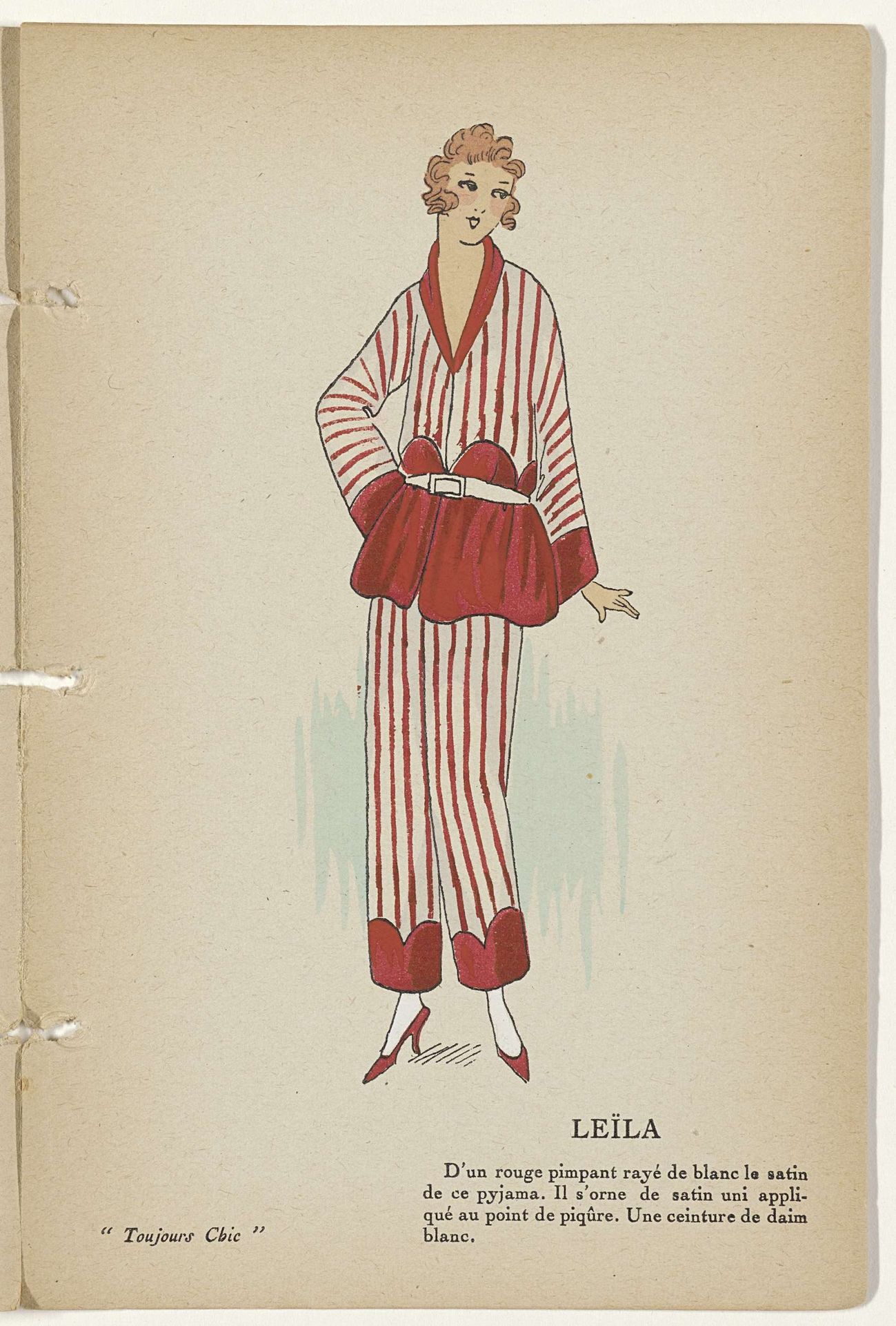Toujours Chic Les Deshabillés, Hiver 1921-1922: Leïla by G-P. Joumard