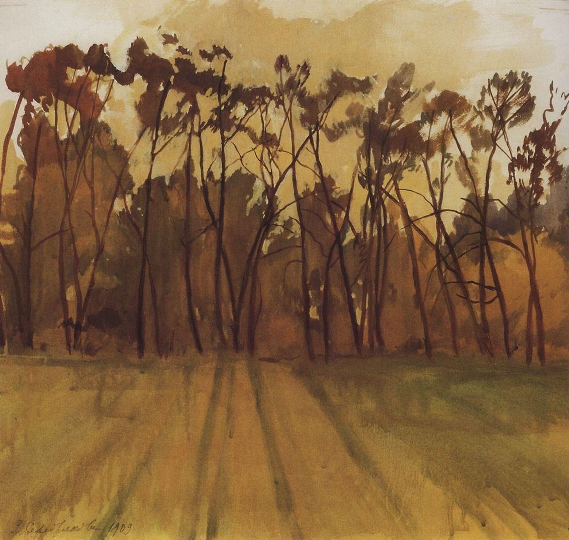 Autumn Landscape by Zinaida Serebriakova