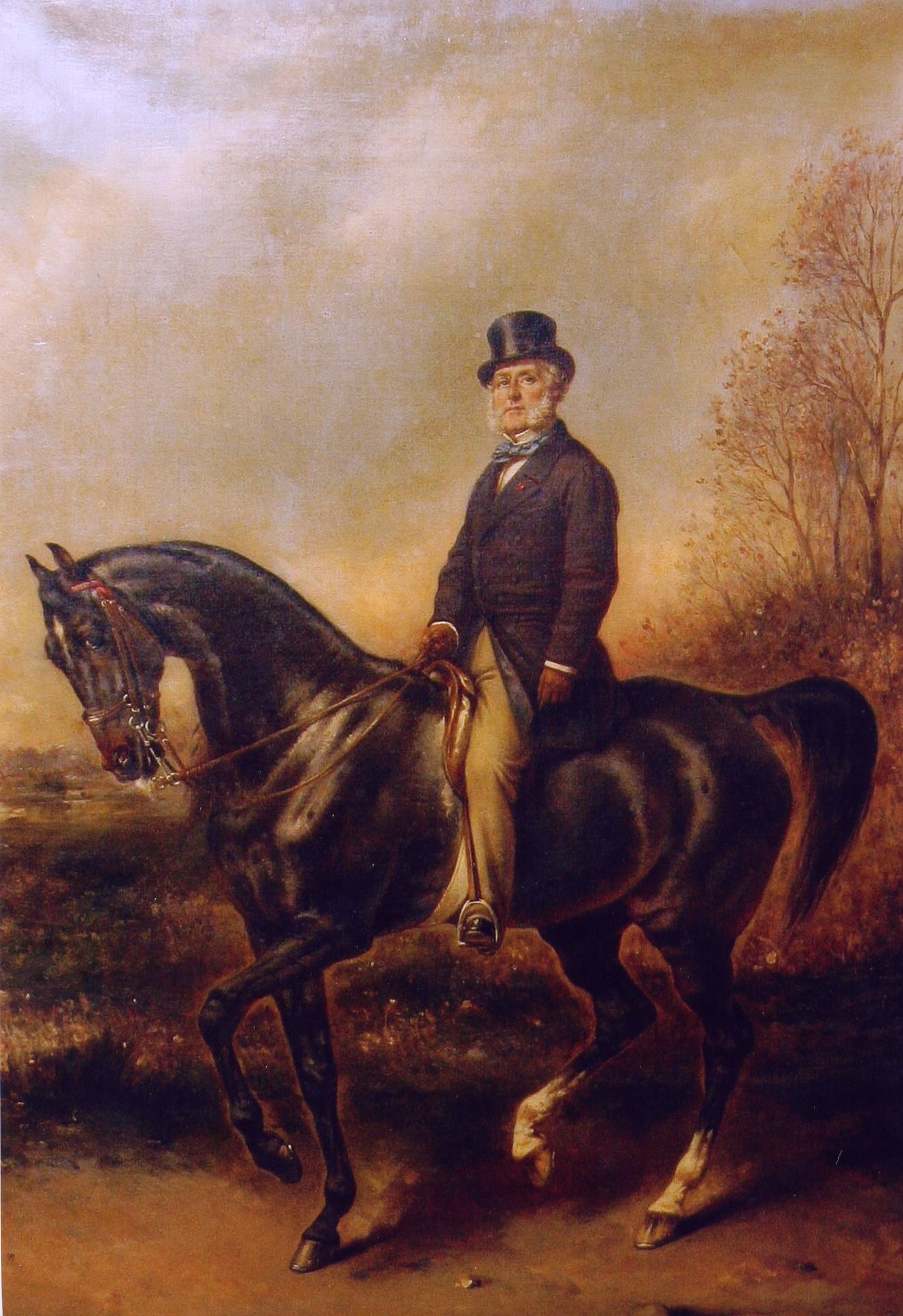 Portrait équestre de François Adolphe Akermann by Franz Xaver Winterhalter