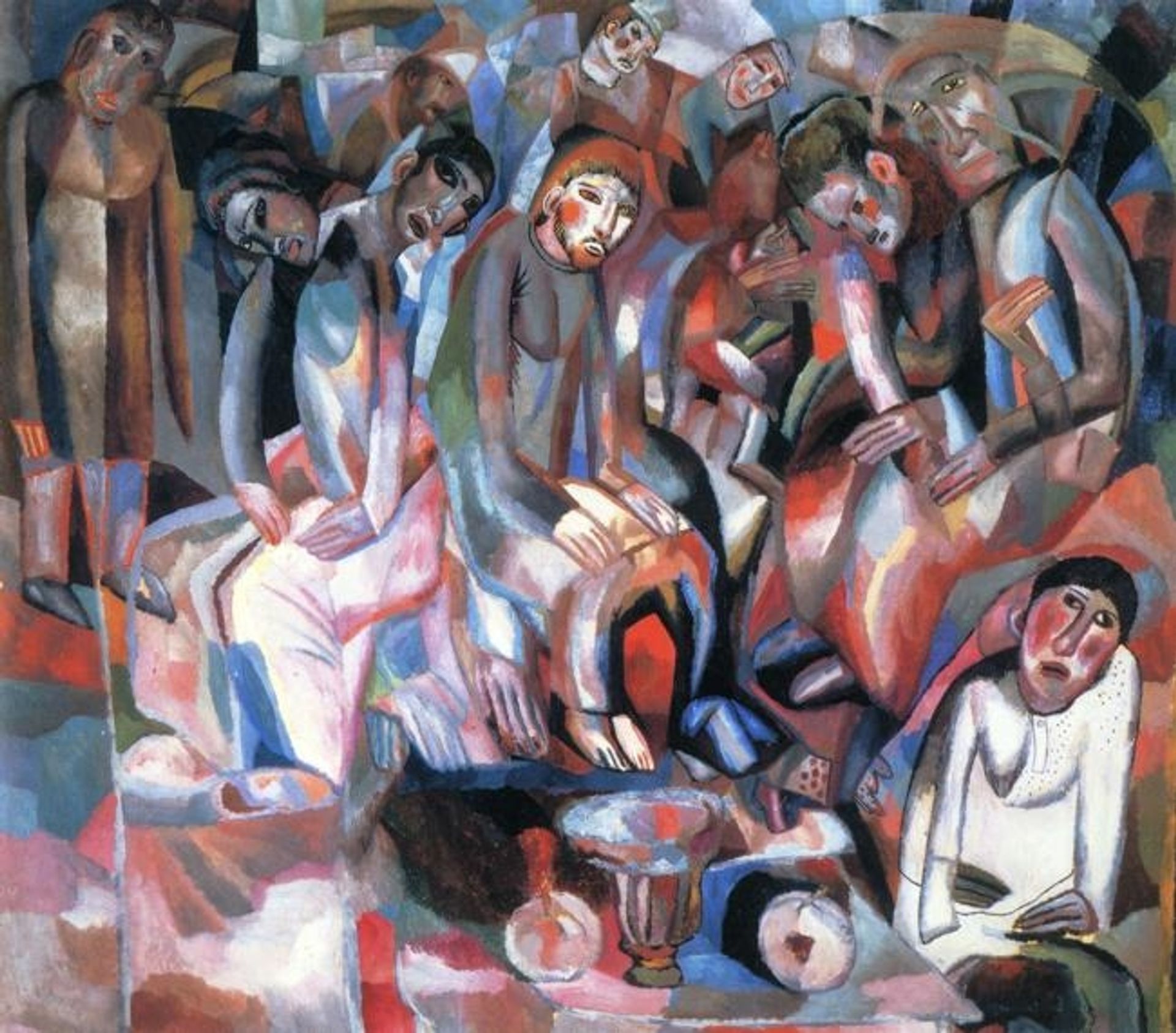 At the Table by Pavel Filonov