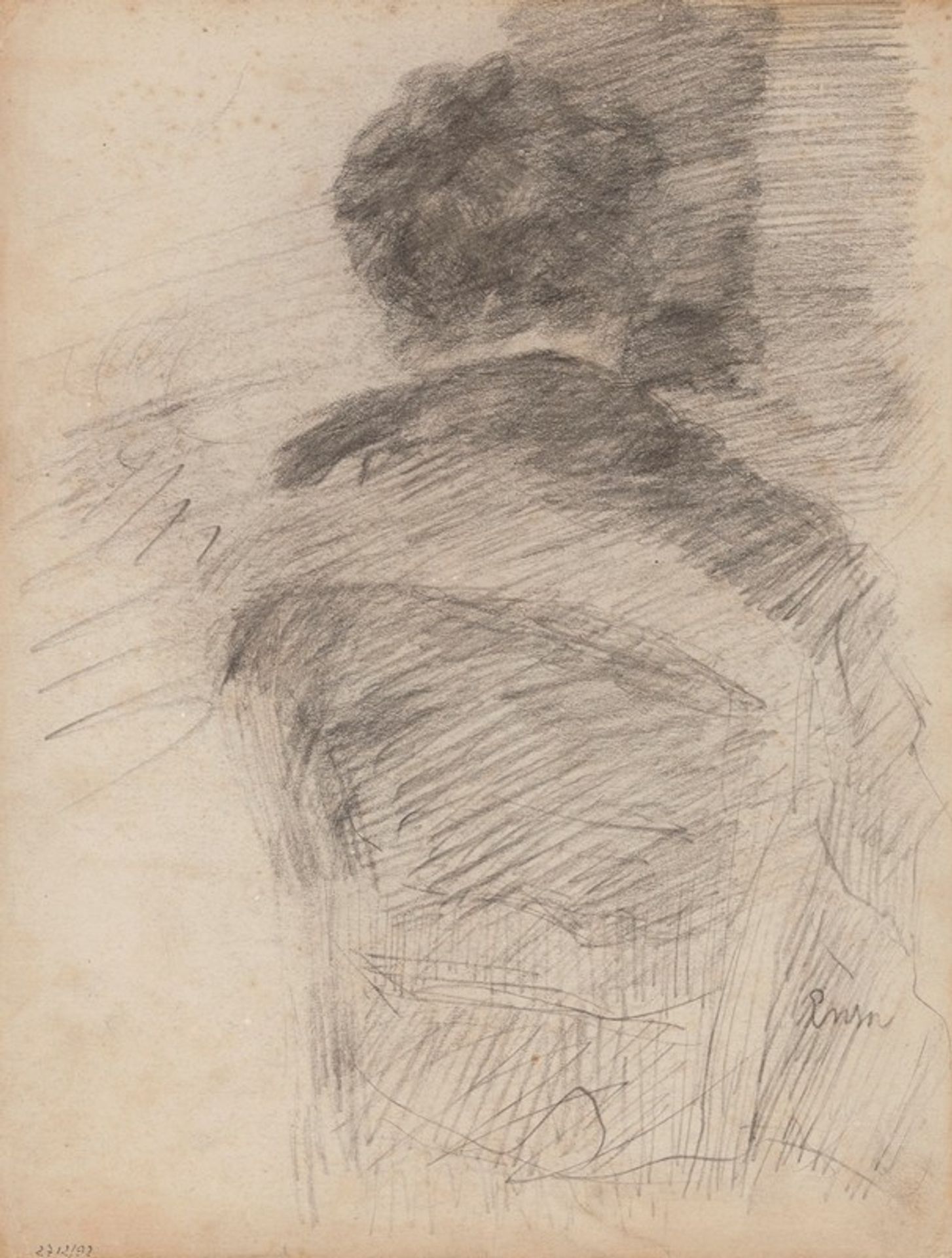 Seated Woman Seen from the Back by James Ensor