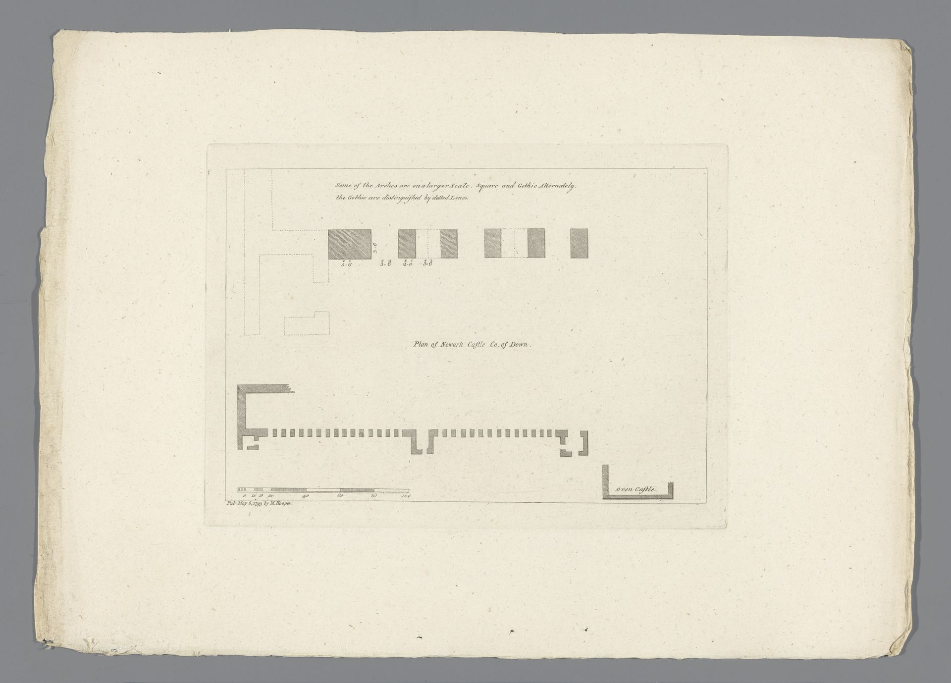 Plattegrond van Newark Castle by Anonymous