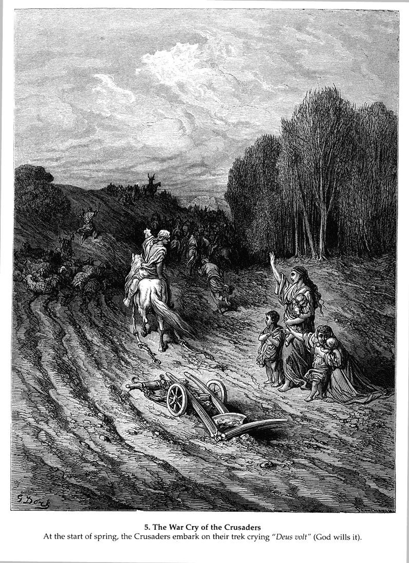 The War Cry of the Crusaders by Gustave Dore