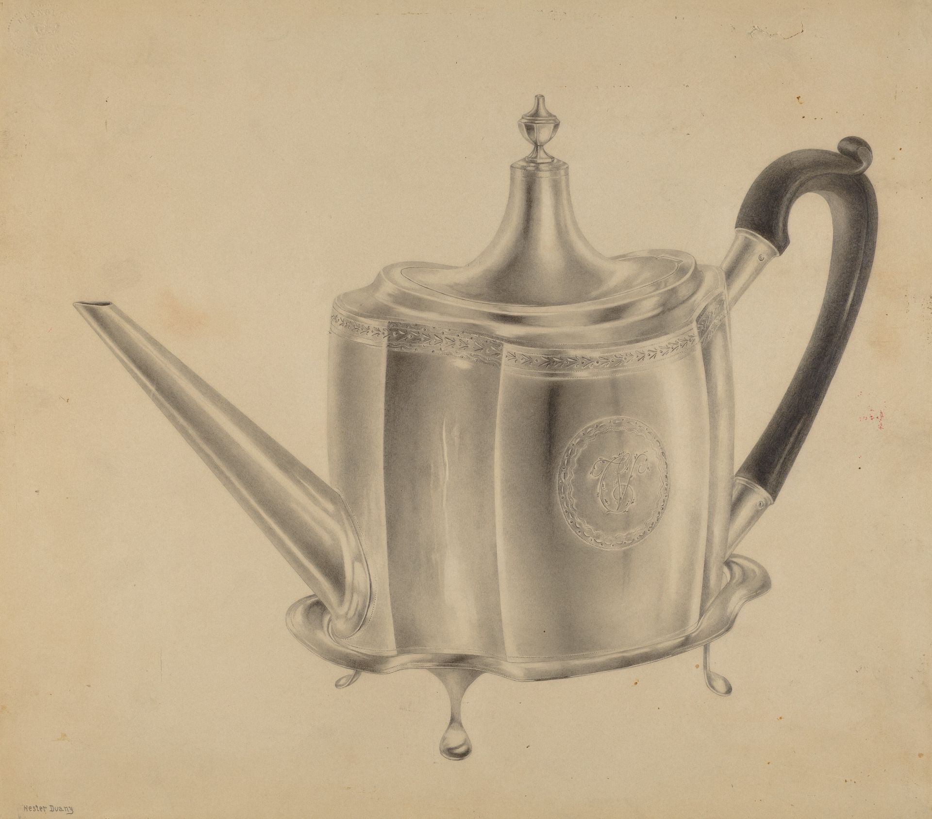 Silver Teapot by Hester Duany