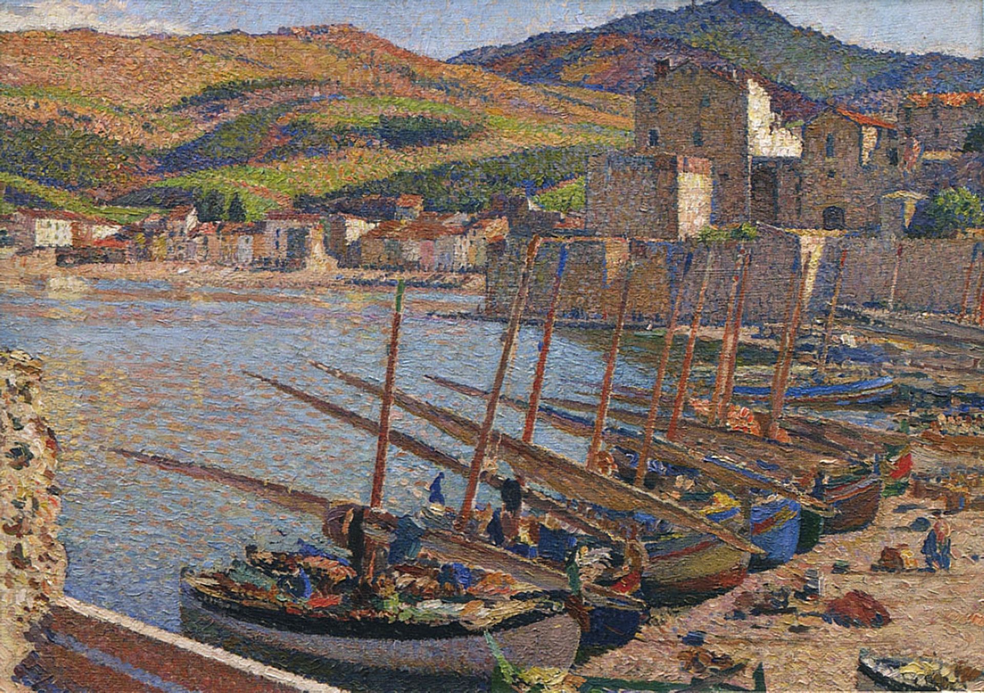 Boats at Collioure by Henri Martin