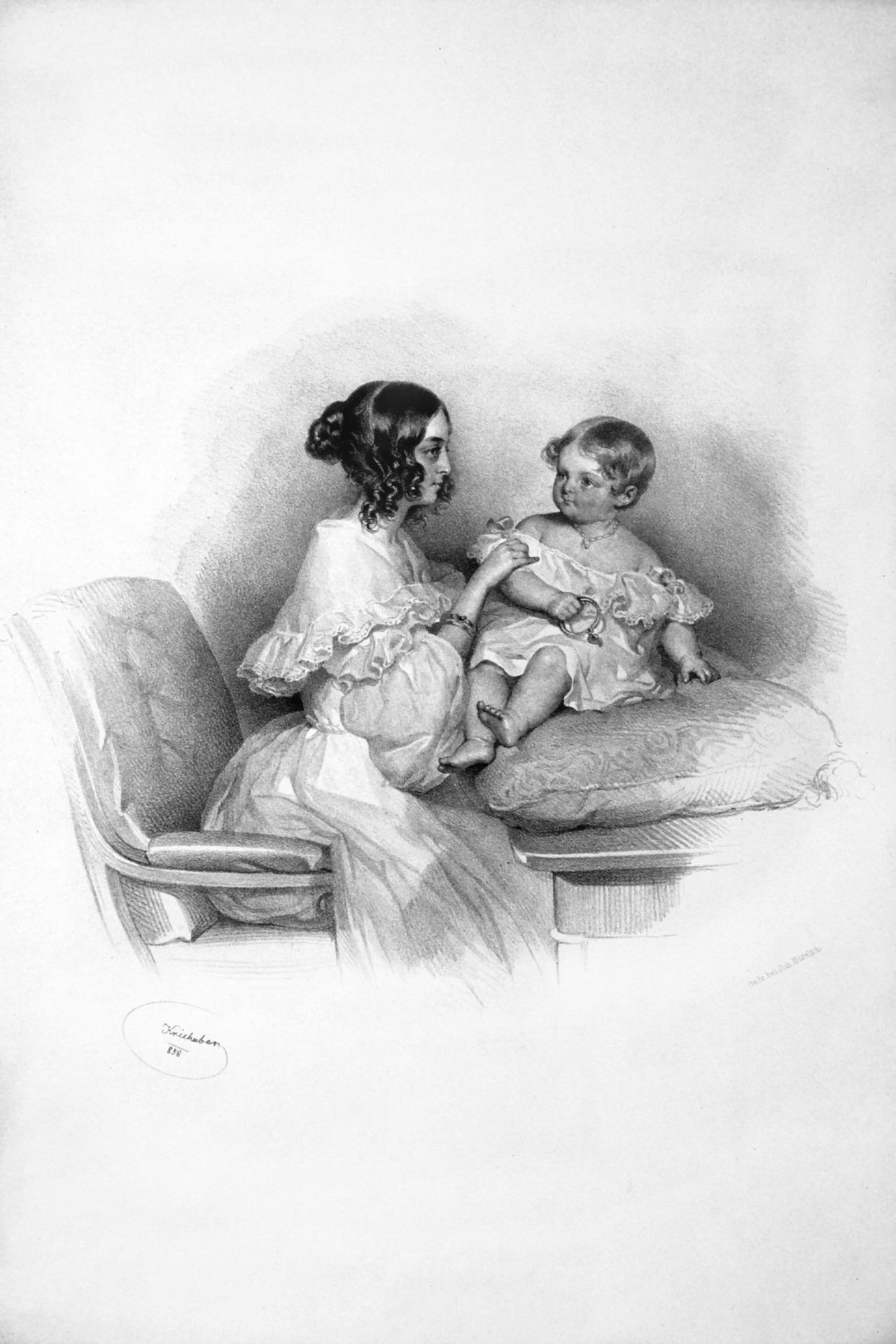 Antonie Countess Batthyany,  bourn Zichy. Wife of Ludwig Graf Batthyany by Josef Kriehuber