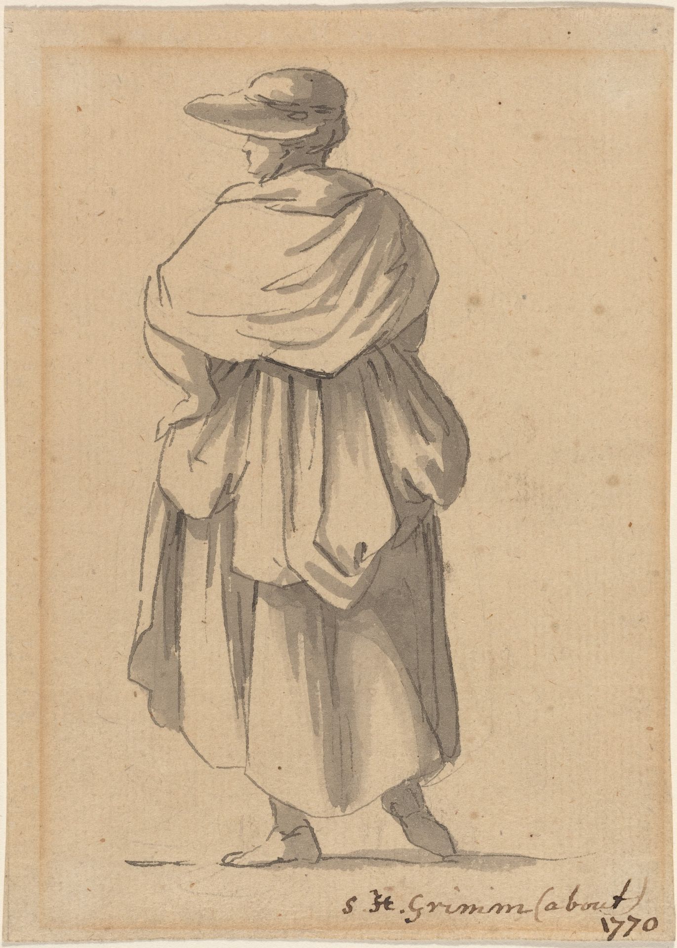 A Peasant Woman by Samuel Hieronymus Grimm