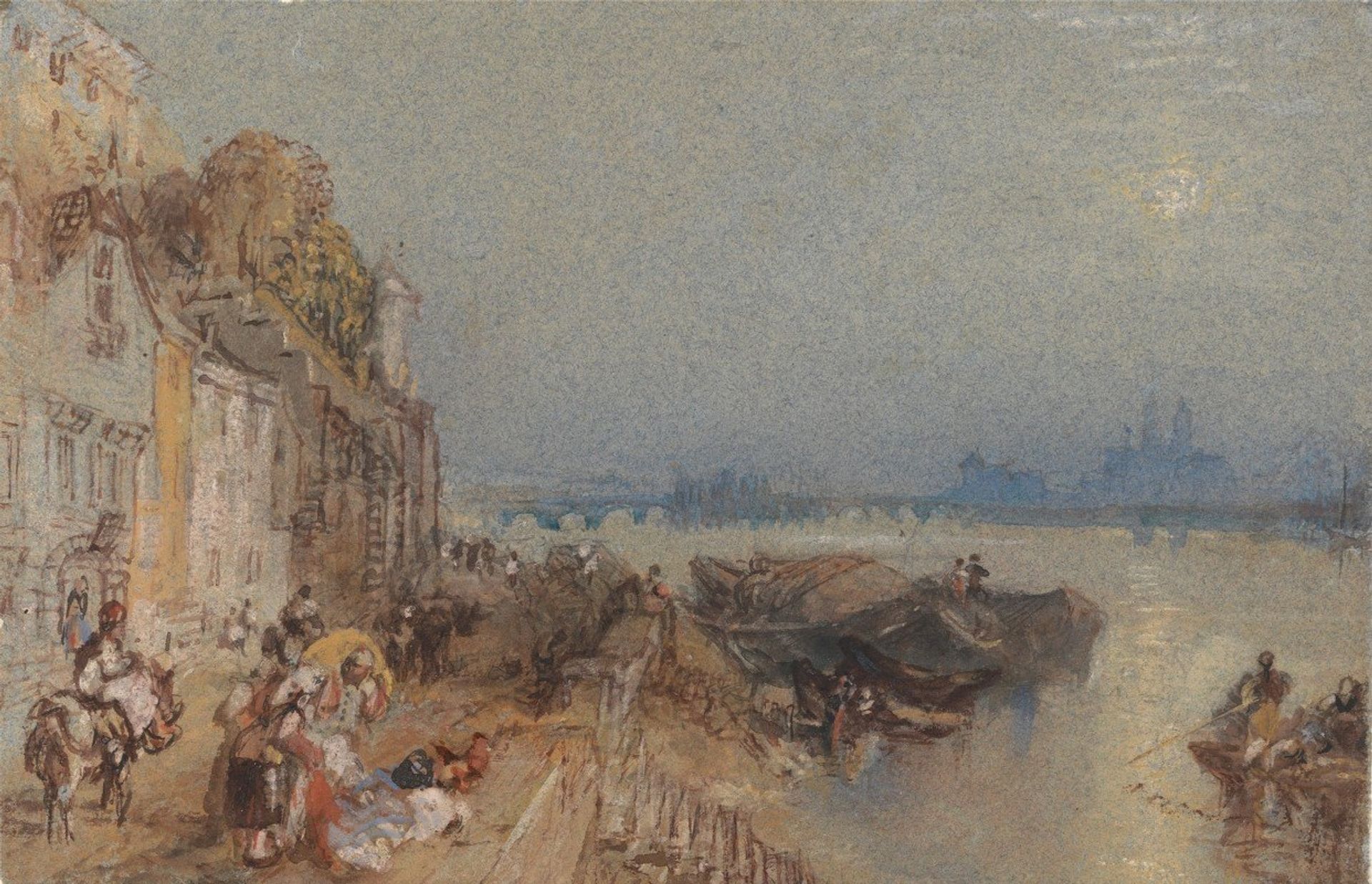 Tours: Sunset- Looking Backwards by Joseph Mallord William Turner