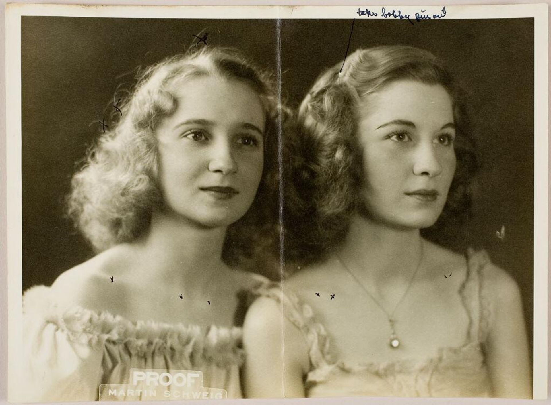Untitled (portrait of two young women) by Martin Schweig