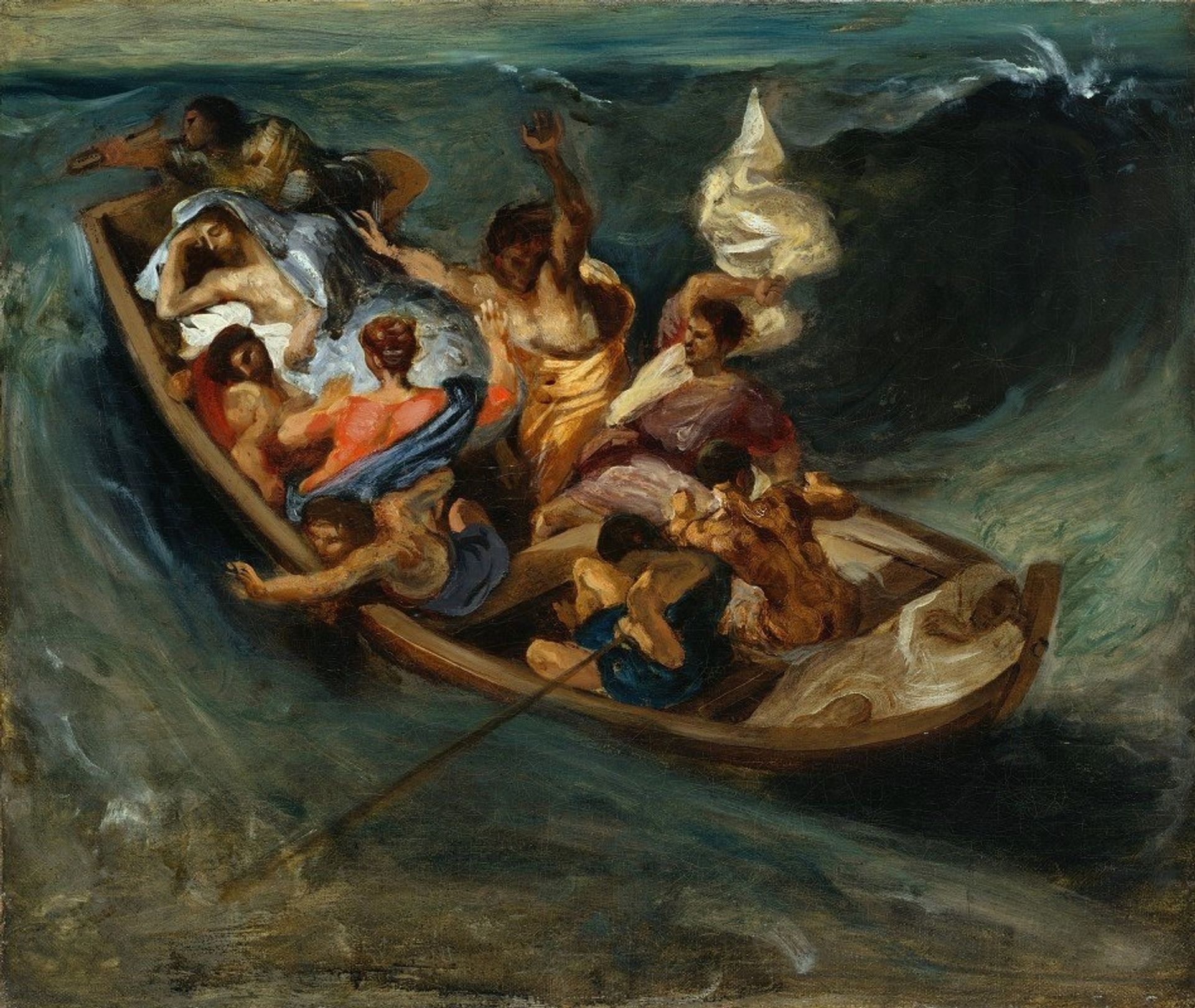 Christ On The Sea Of Galilee by Eugène Delacroix