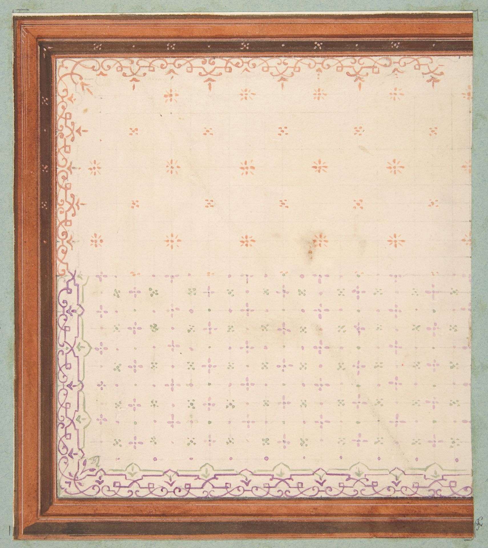 Design for a ceiling by Jules-Edmond-Charles Lachaise