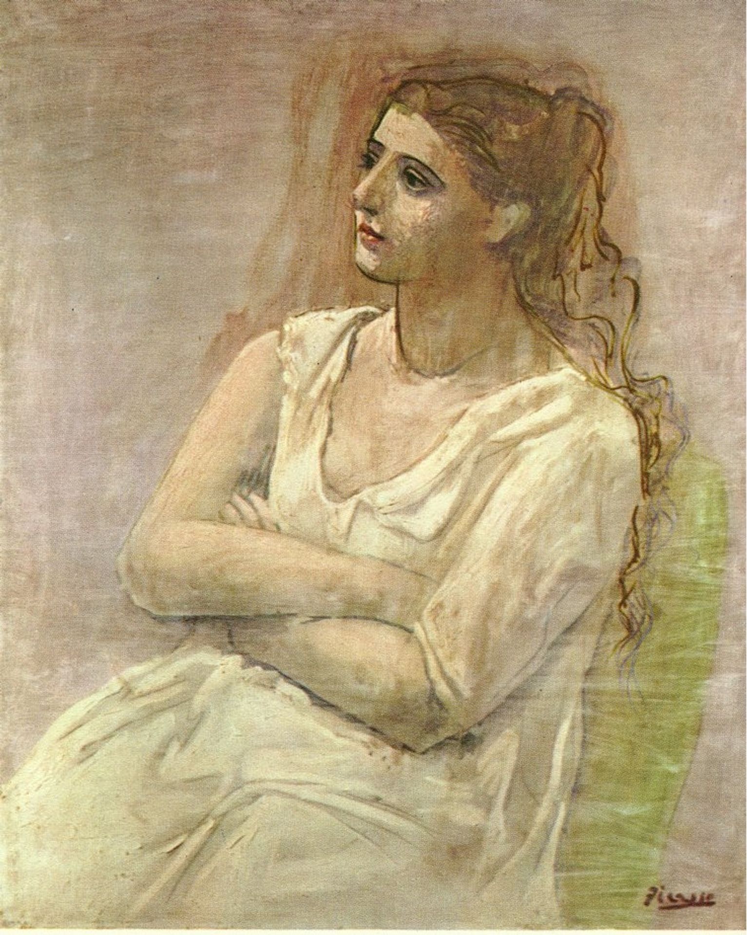 Seated woman with her arms folded (Sarah Murphy) by Pablo Picasso