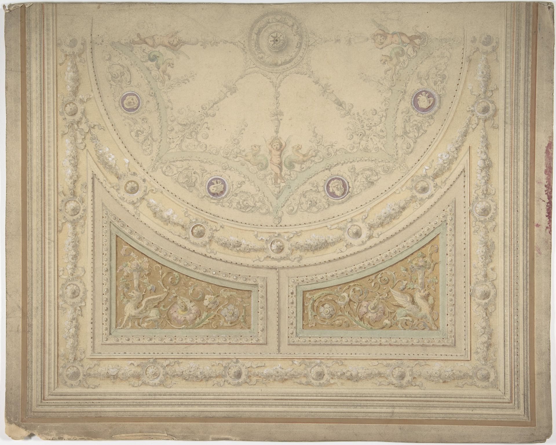 Ceiling Design, Half of a Circle by Anonymous