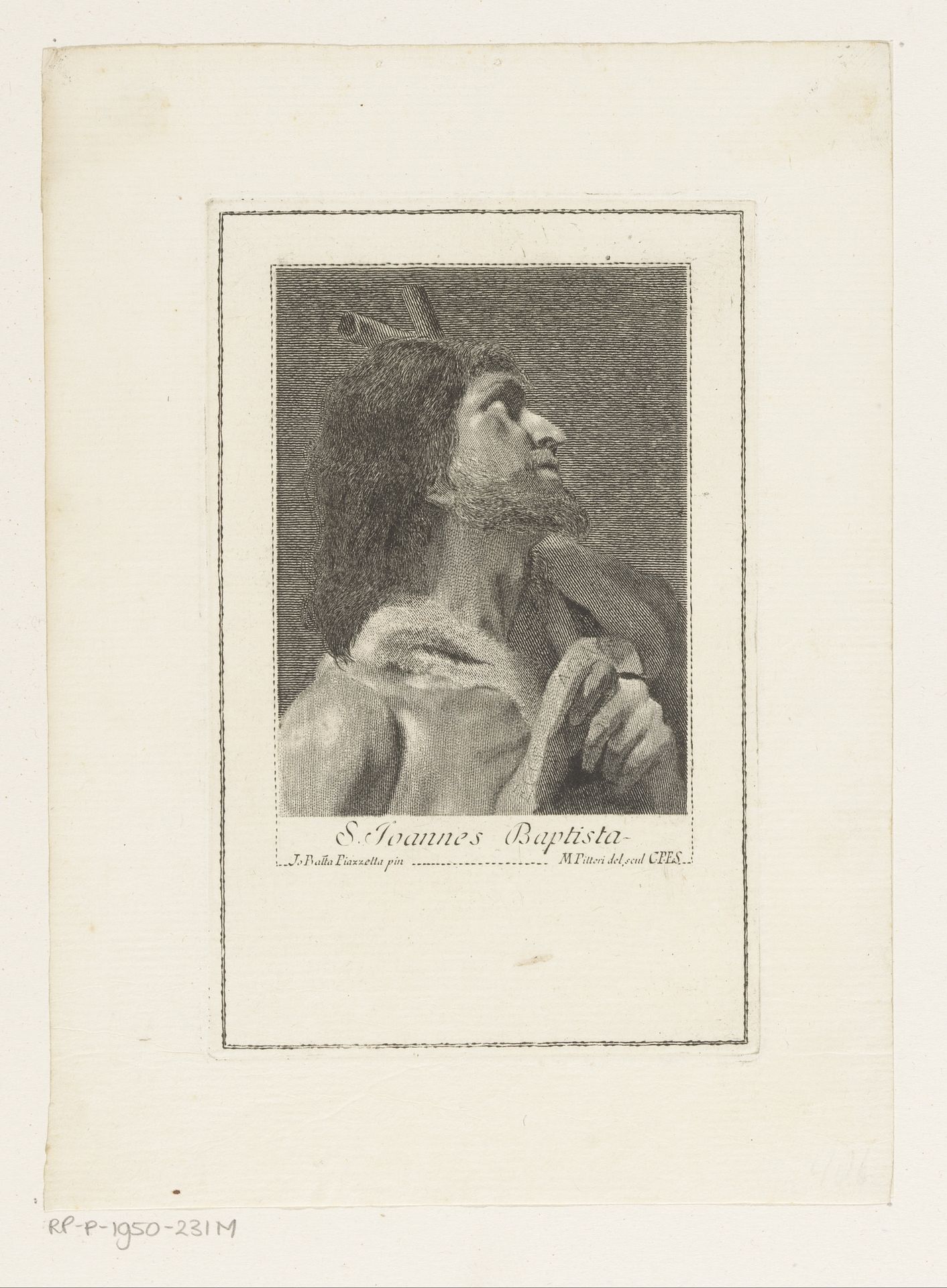 De heilige Johannes de Doper by Giovanni Marco Pitteri