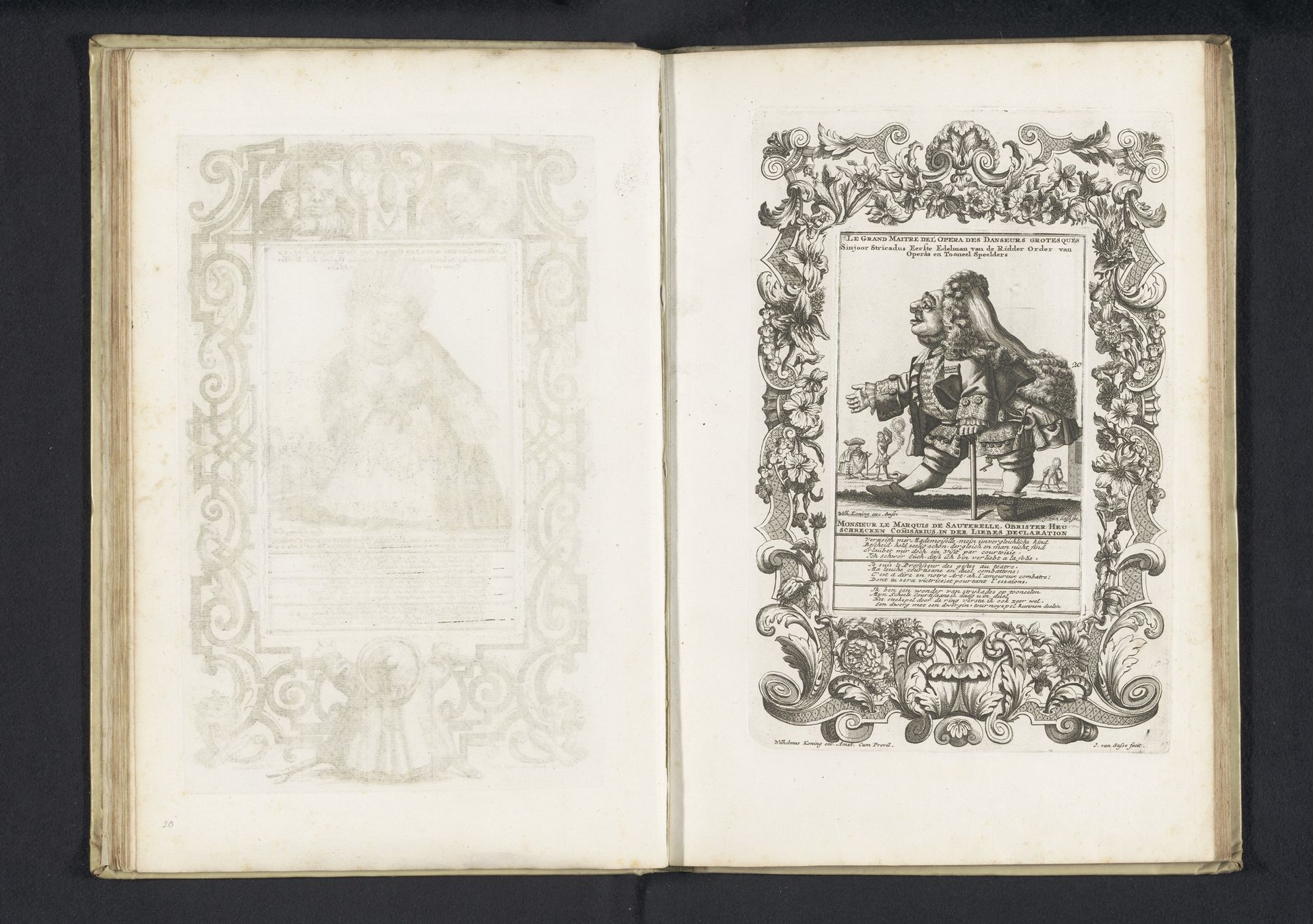De dwerg Sinjoor Strïcadus, 1720 by Joost van Sassen