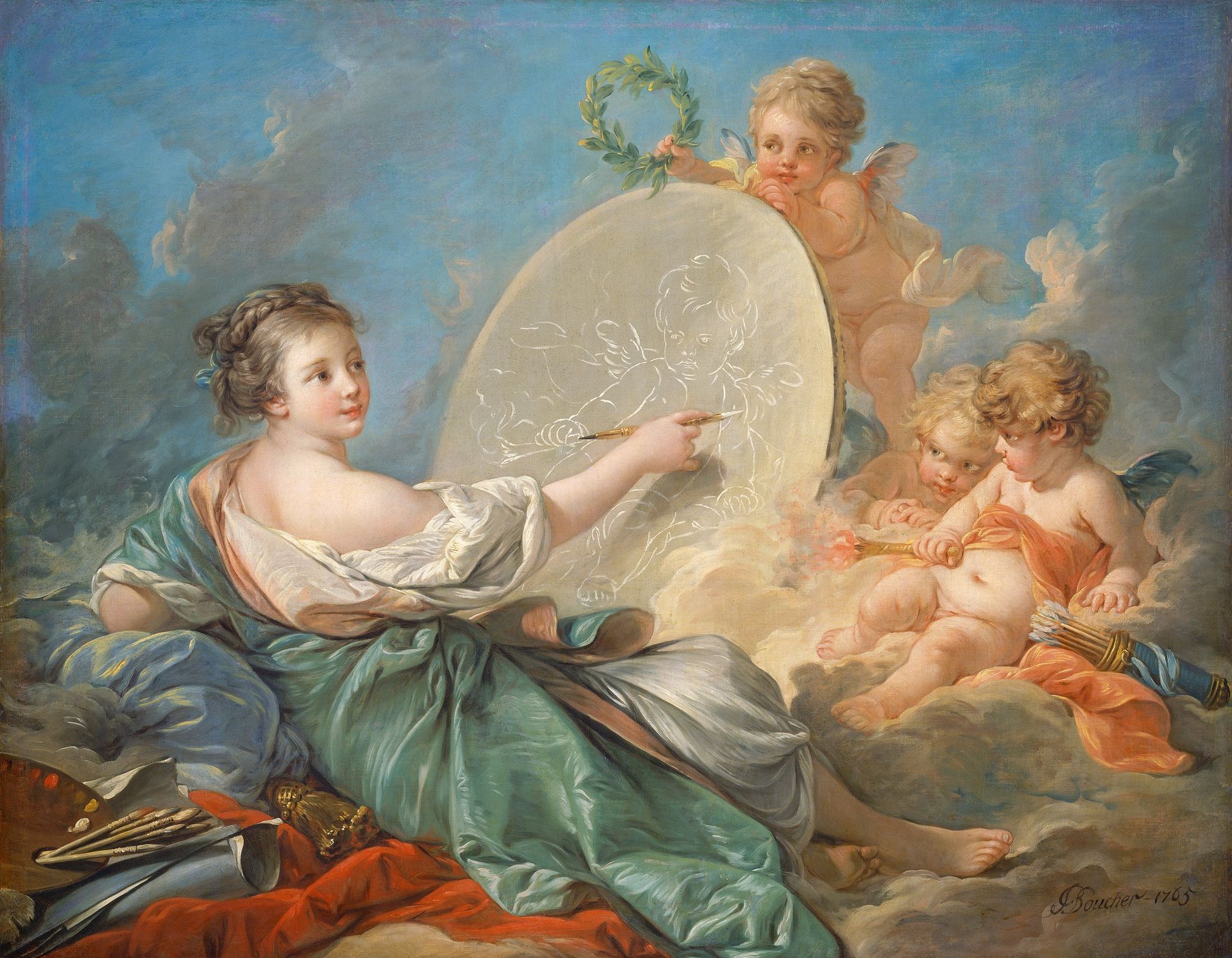 Allegory of Painting by Francois Boucher