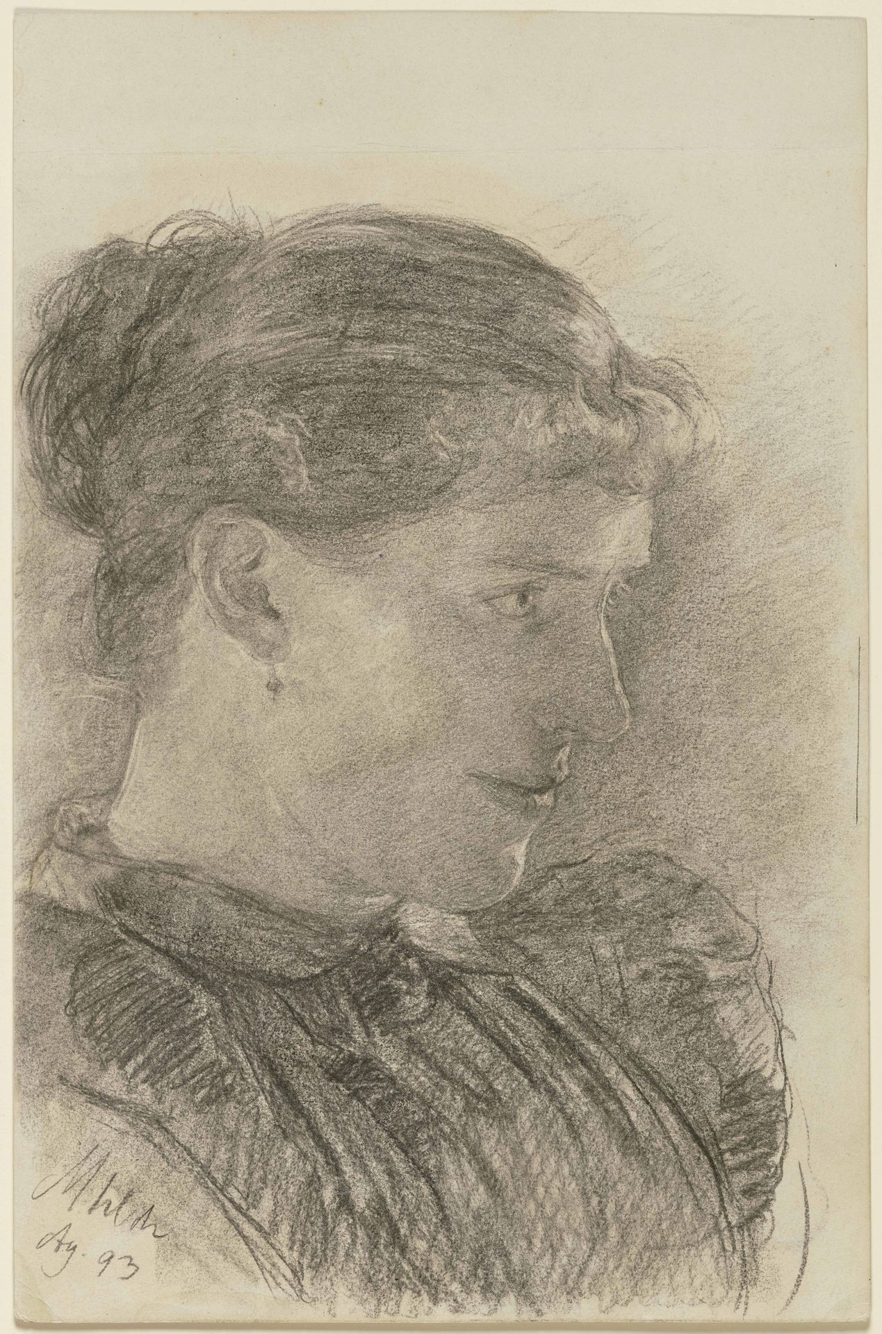 Bildnis der Schwester des Künstlers by Louis Eysen