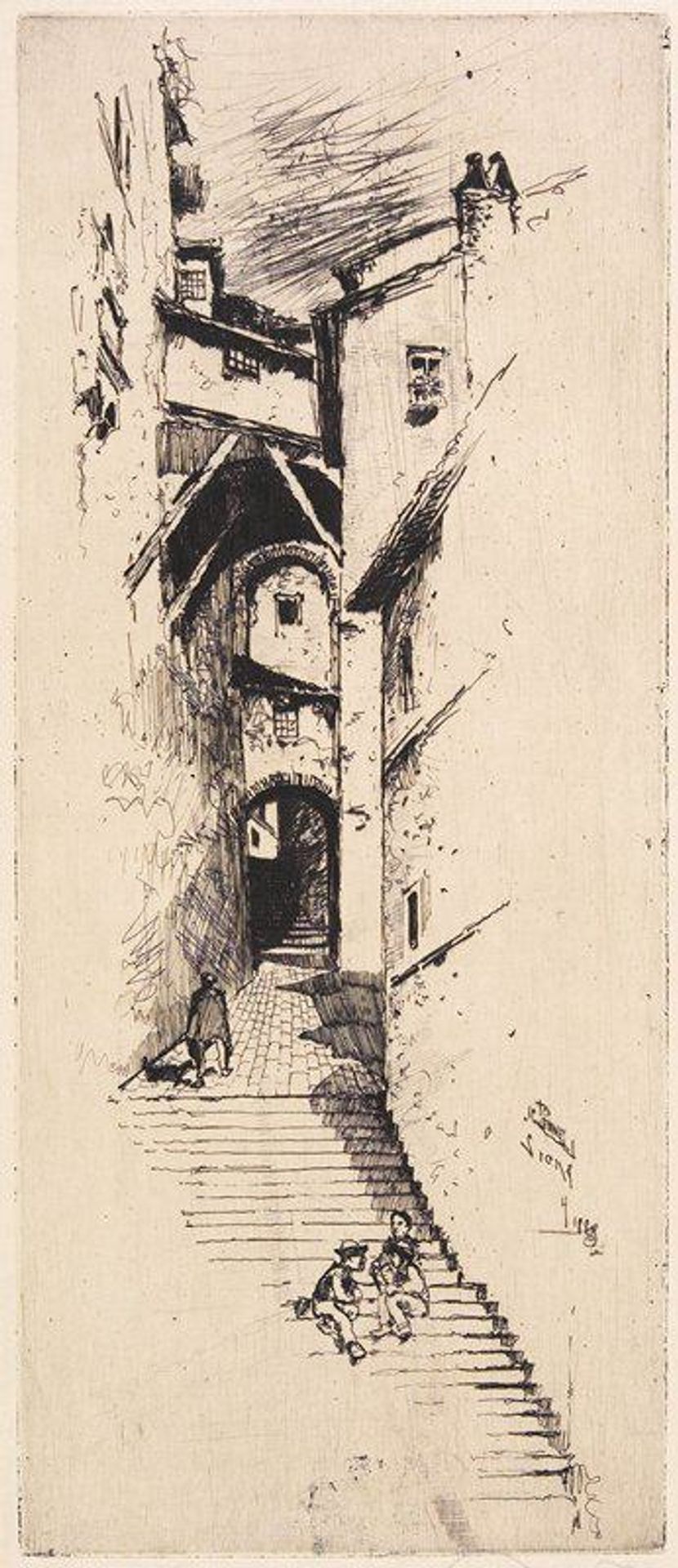 Street of Stairs by Joseph Pennell