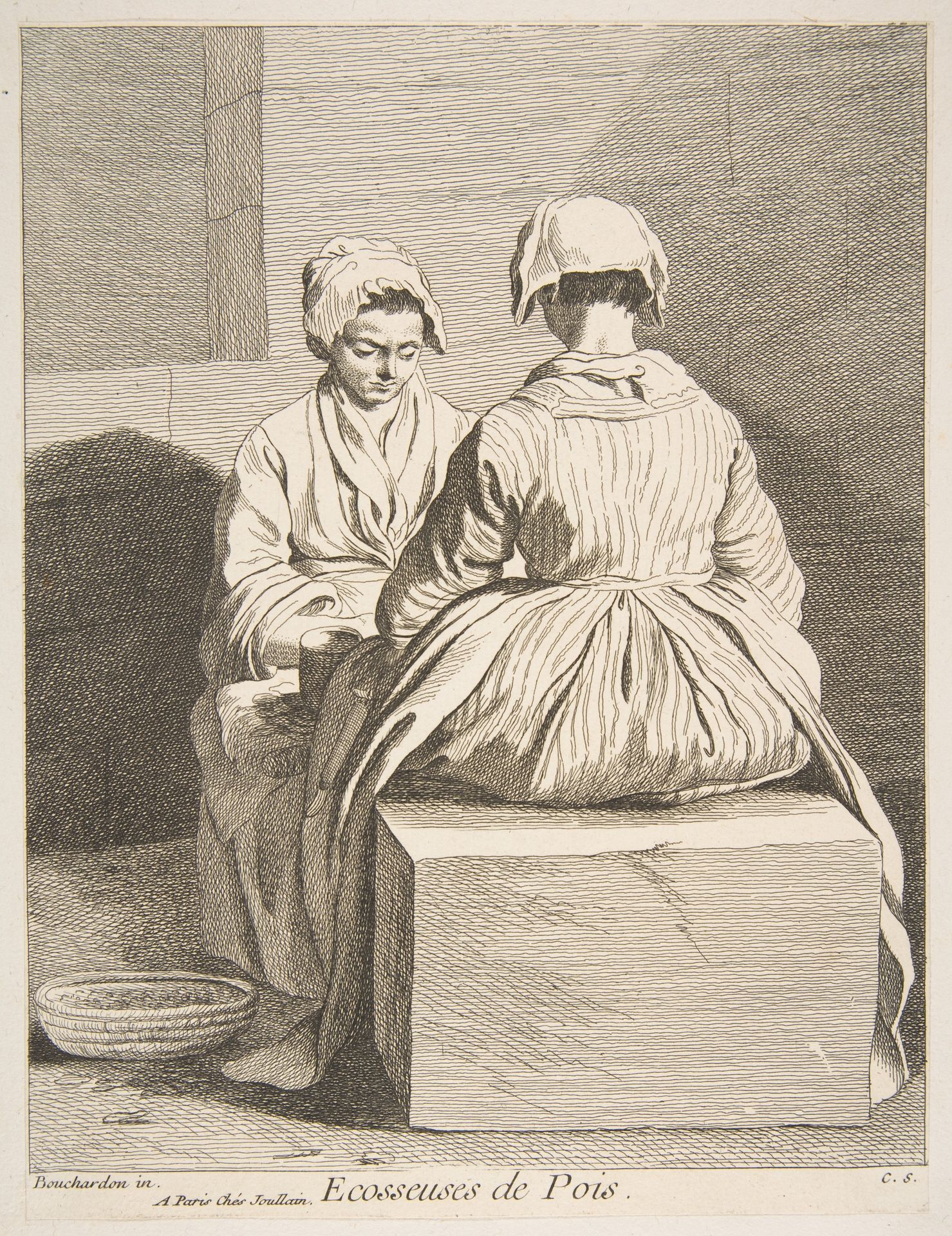 Pea Shellers by Anne Claude Philippe Caylus