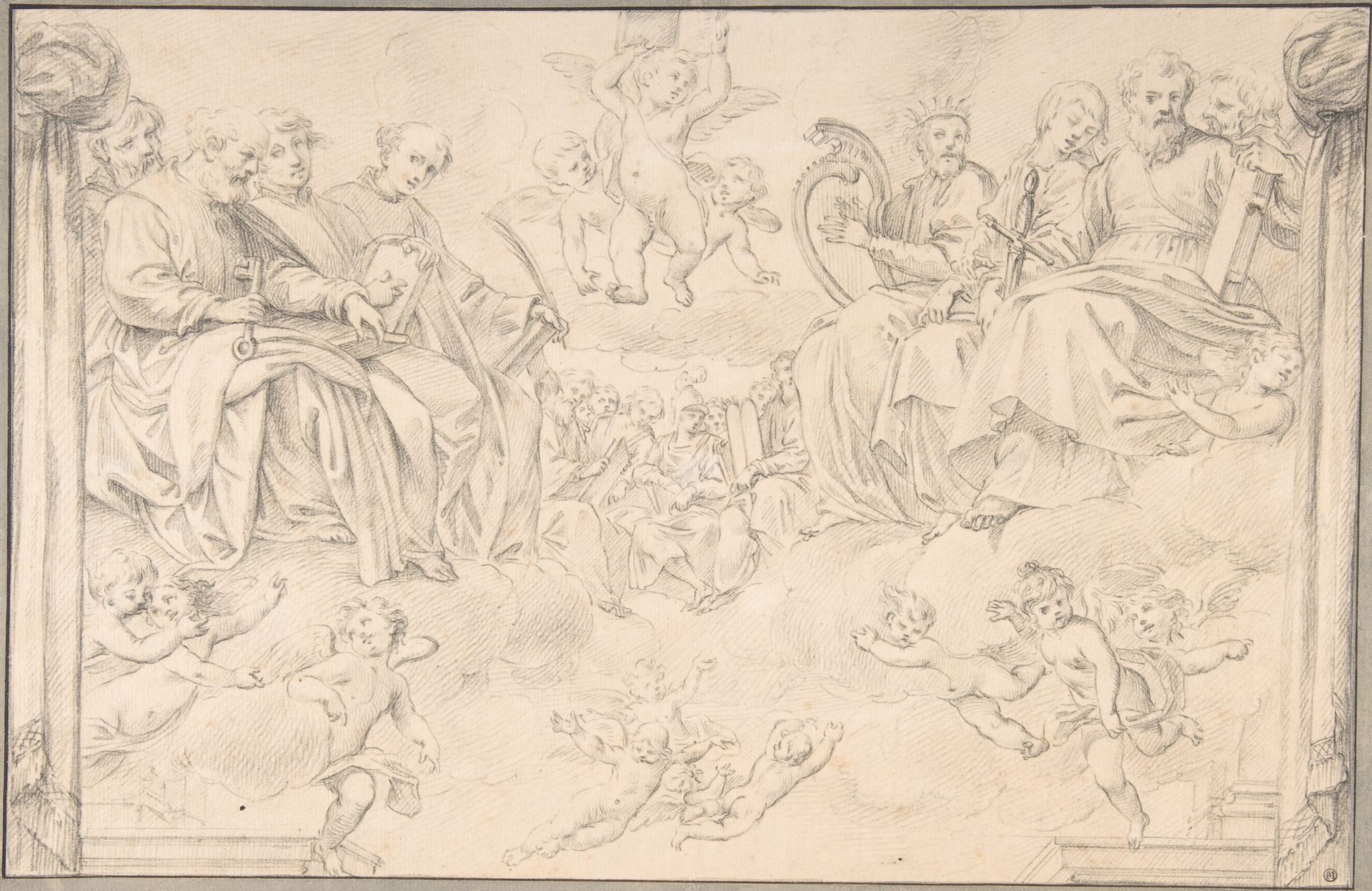 Prophets and Saints in Glory, after Bernardino Poccetti by Santi Pacini
