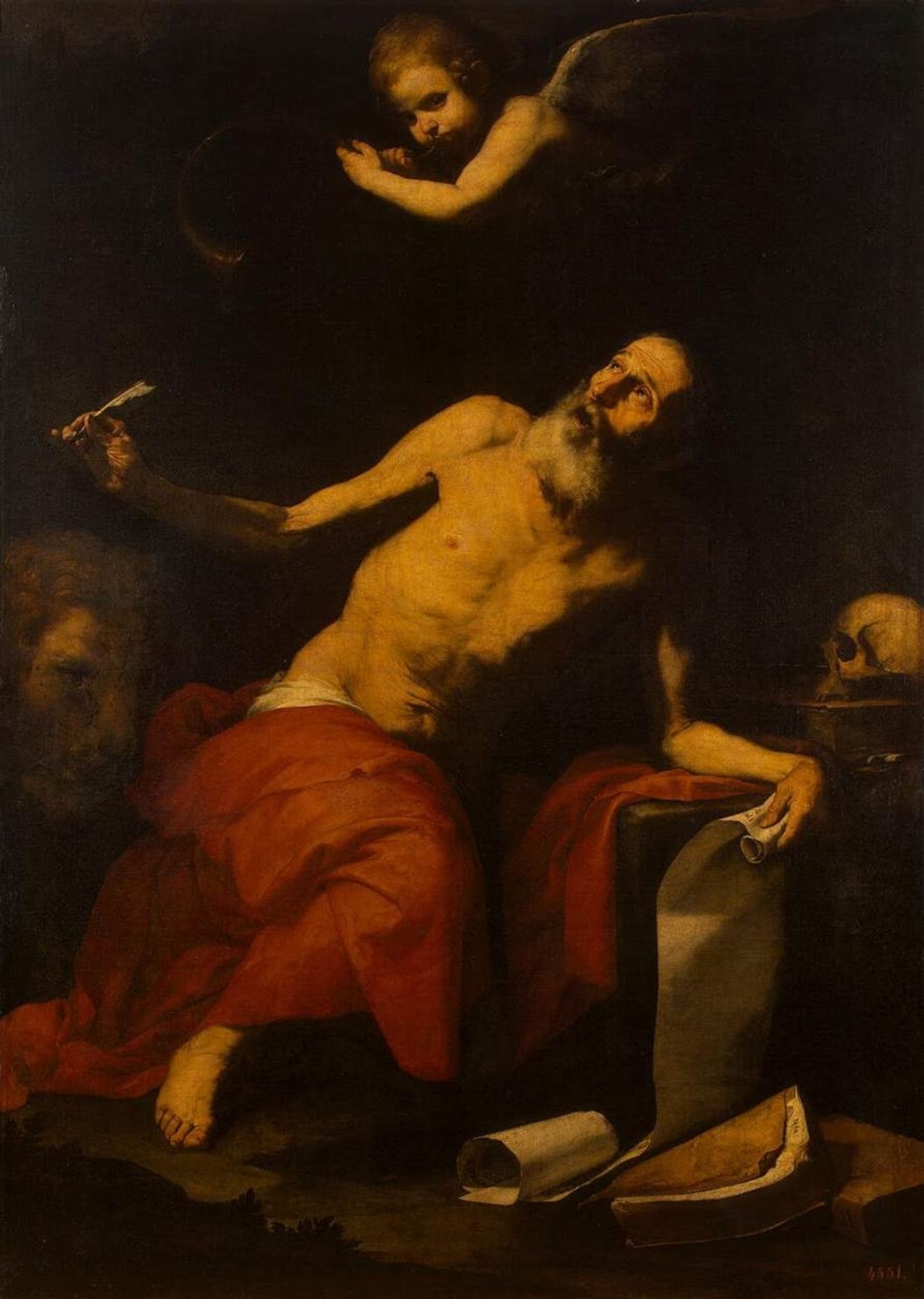 St. Jerome Hears the Last Trumpet by Jusepe de Ribera